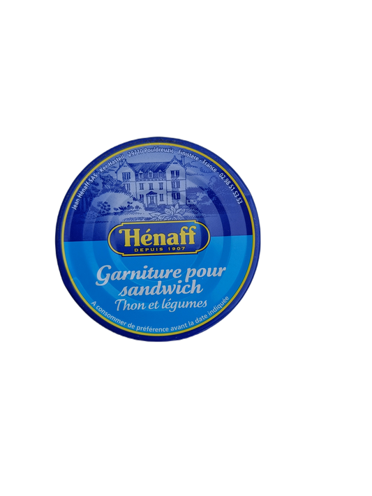 Konzerva tuňáka se zeleninou na sandwich způsob z francouzského MRE