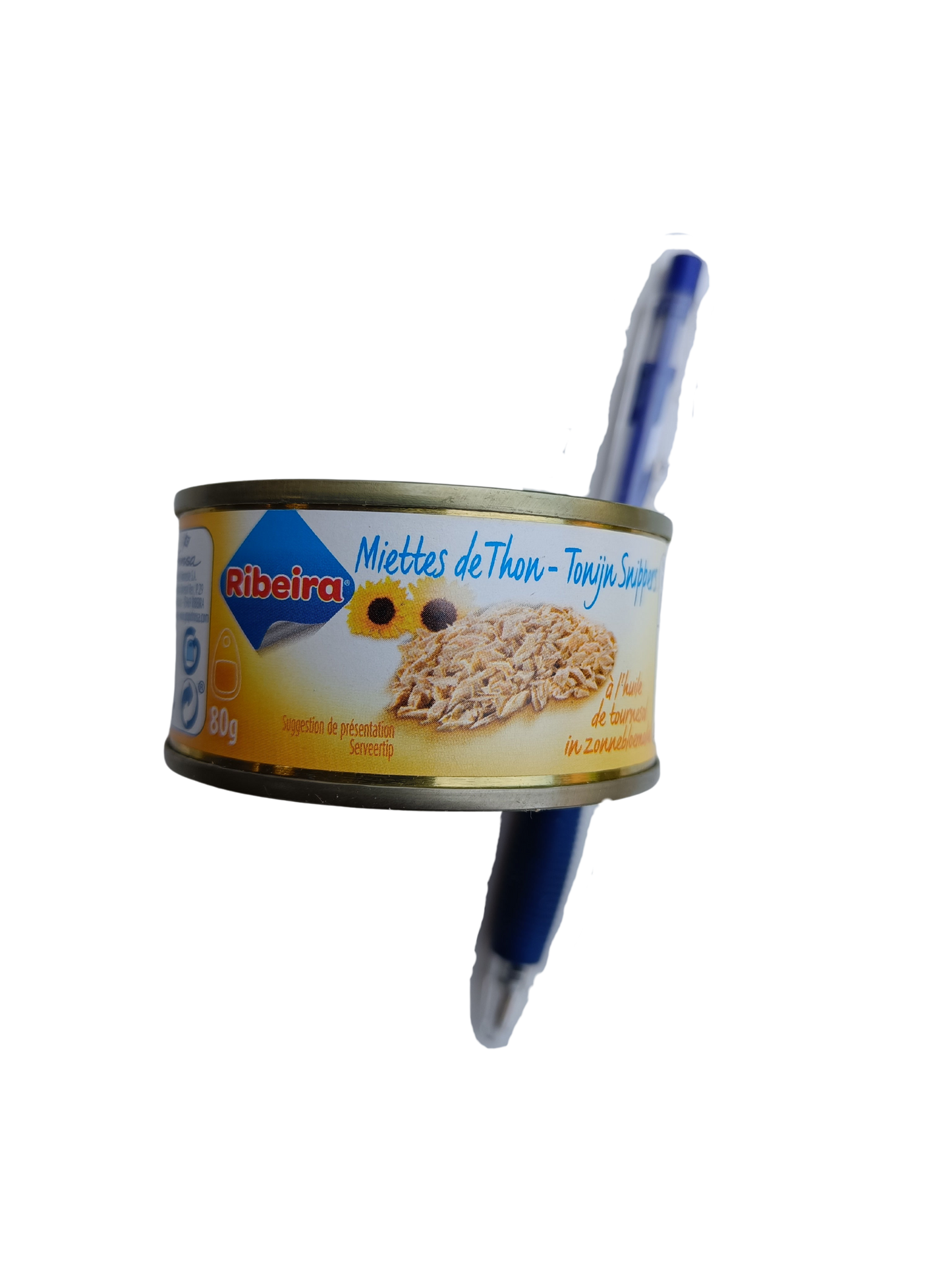Konzerva tuňáka ve slunečnicovém oleji z francouzského MRE