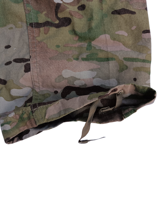Kalhoty US Army multicam originál - stahování nohavic pomocí tkanic