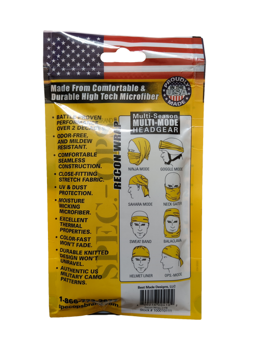 Kukla SPEC-OPS Recon wrap zadní strana s obrázky