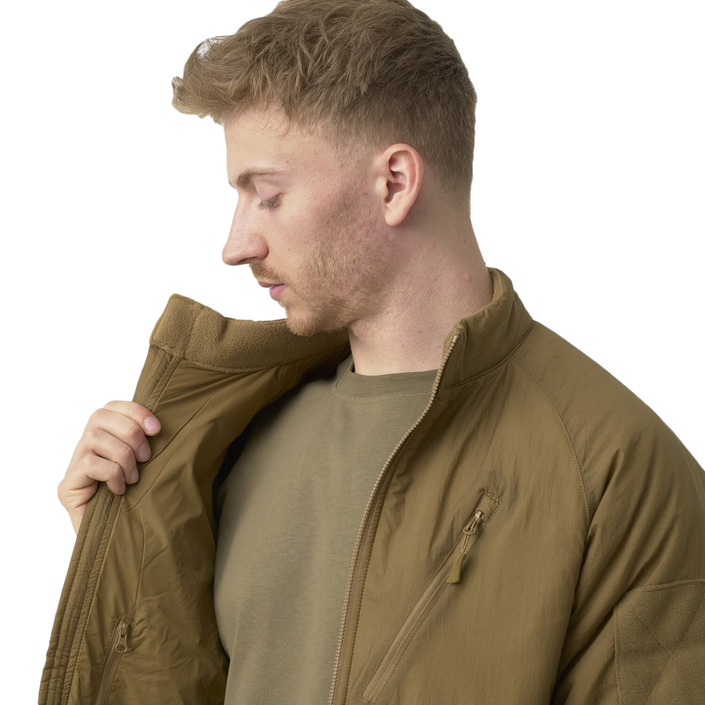 Lehká bunda Wolfhound Lightweight Winter Helikon-Tex Taiga green límec je fleecový