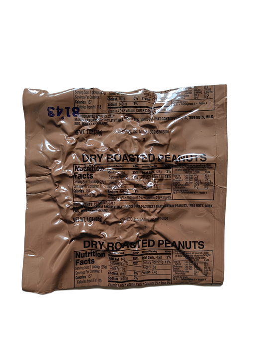 Oříšky US MRE - dry roasted peanuts