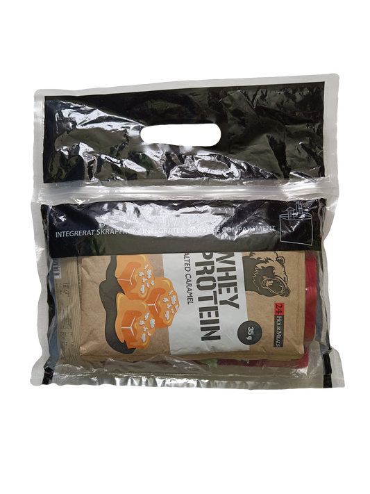 Zadní strana Švédského MRE