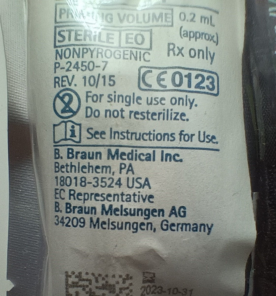 NAR Saline Lock kit - INT stopper - štítek