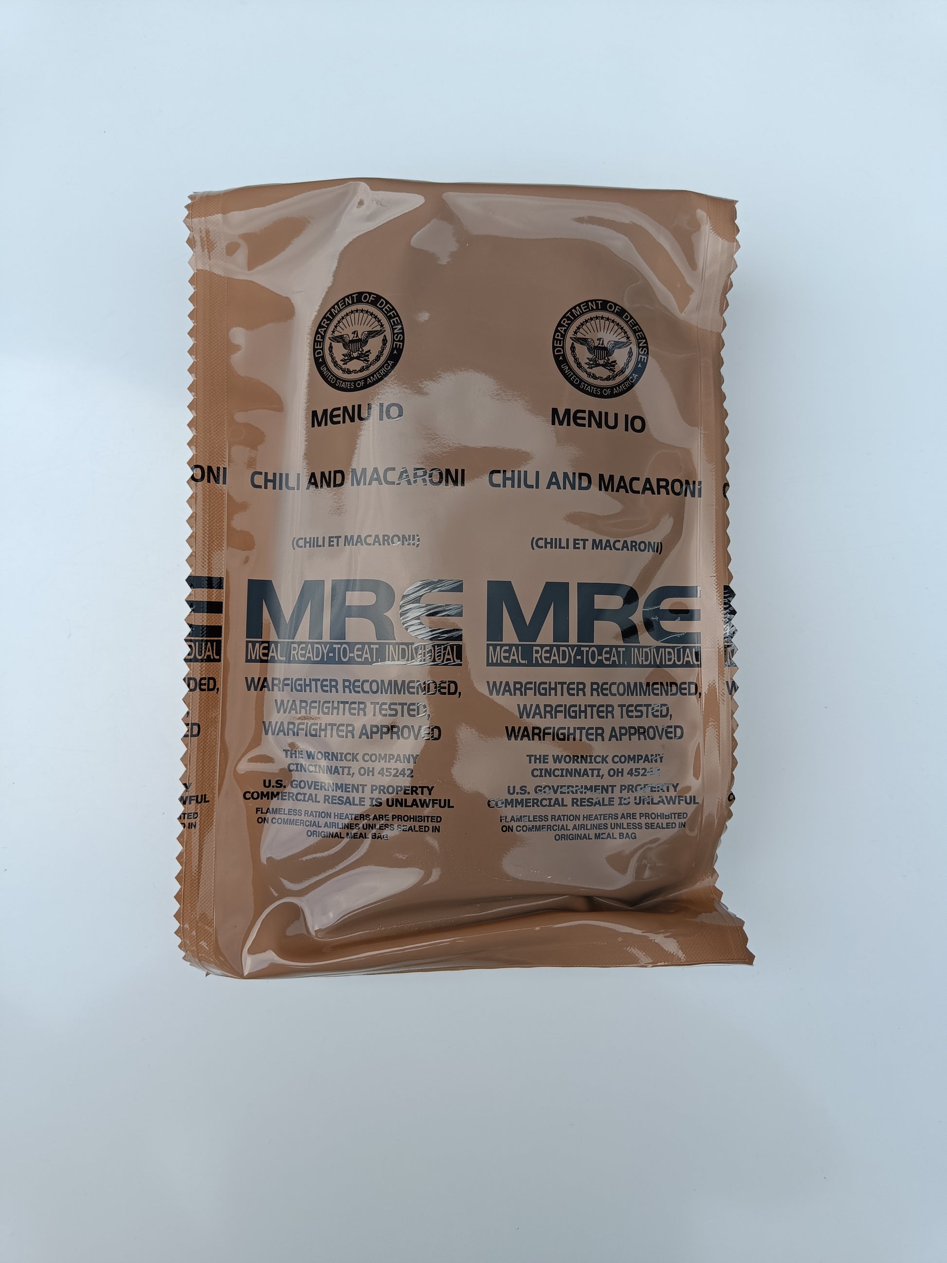 US MRE menu 10