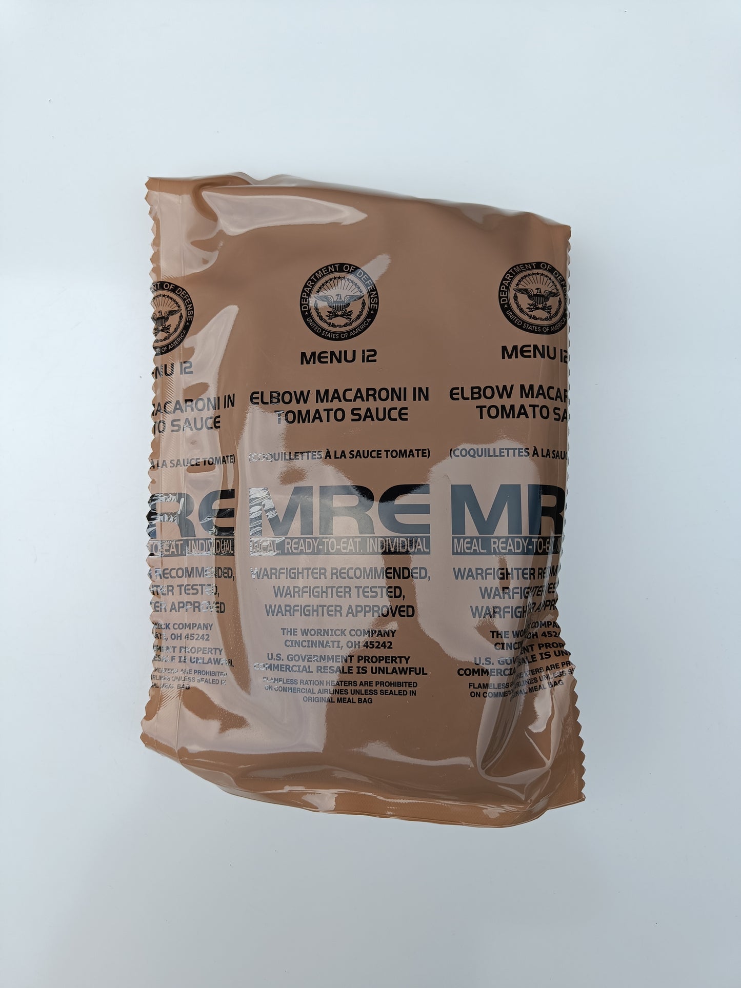 US MRE menu 12