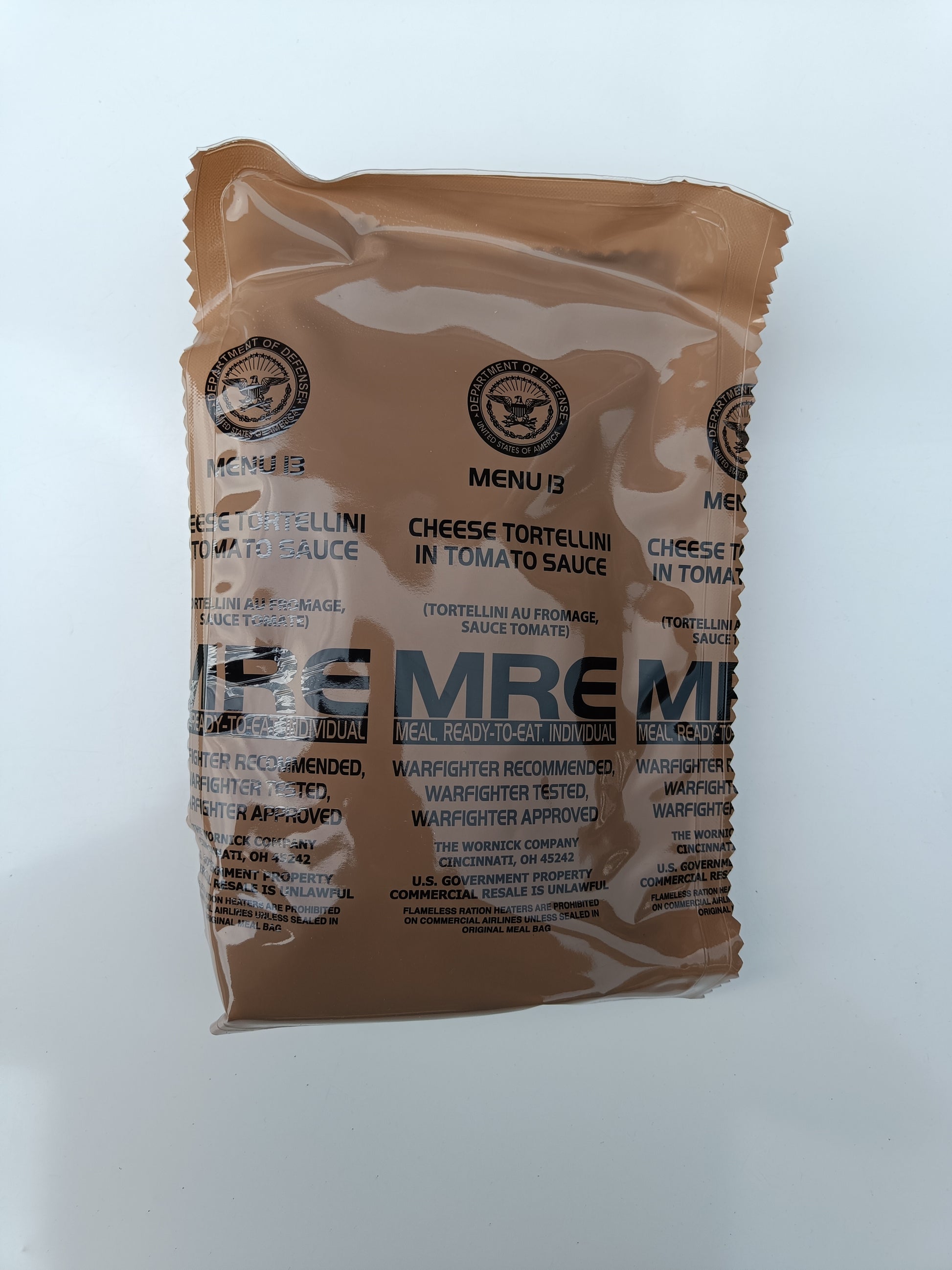 US MRE menu 13