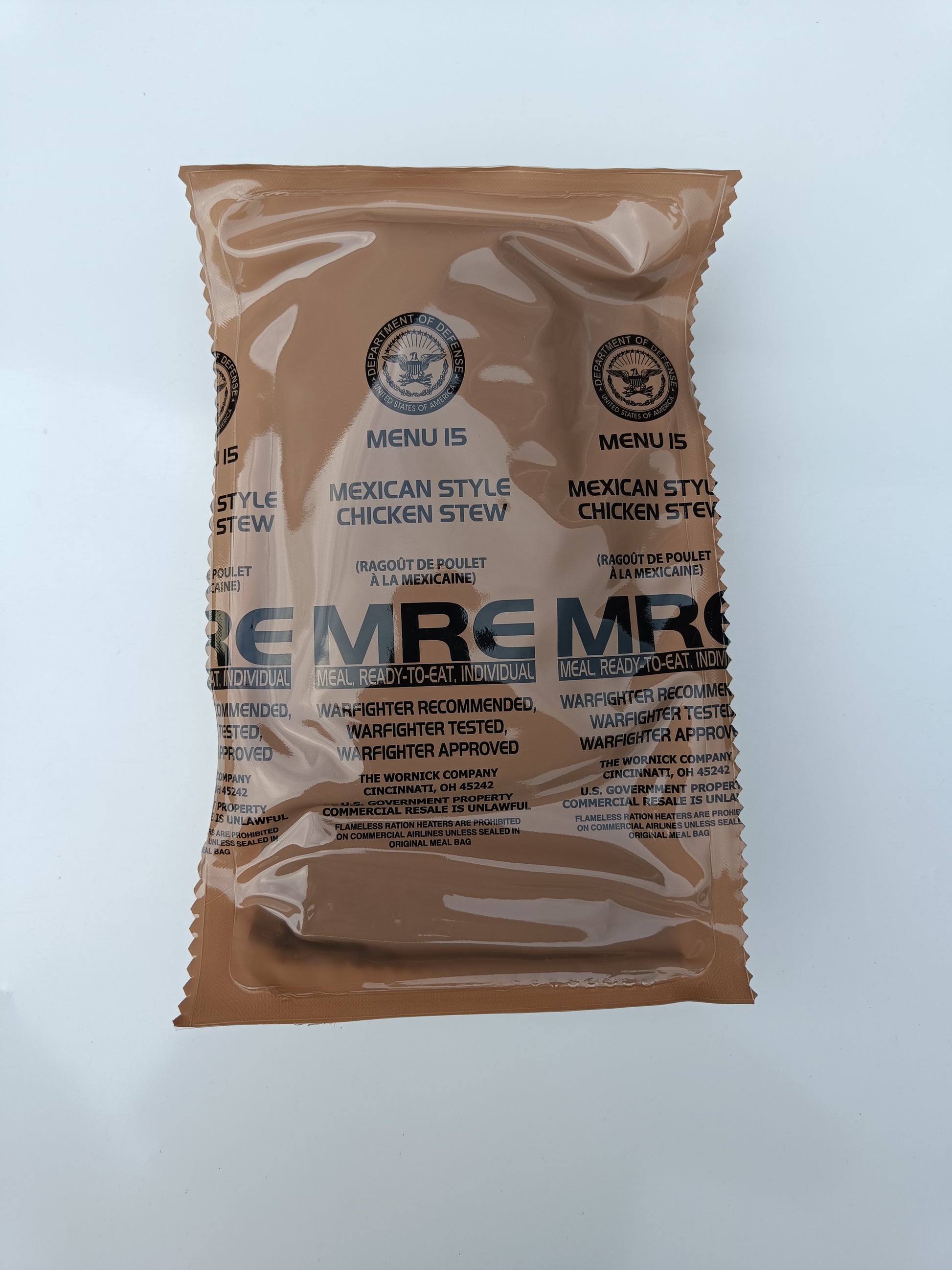 US MRE menu 15