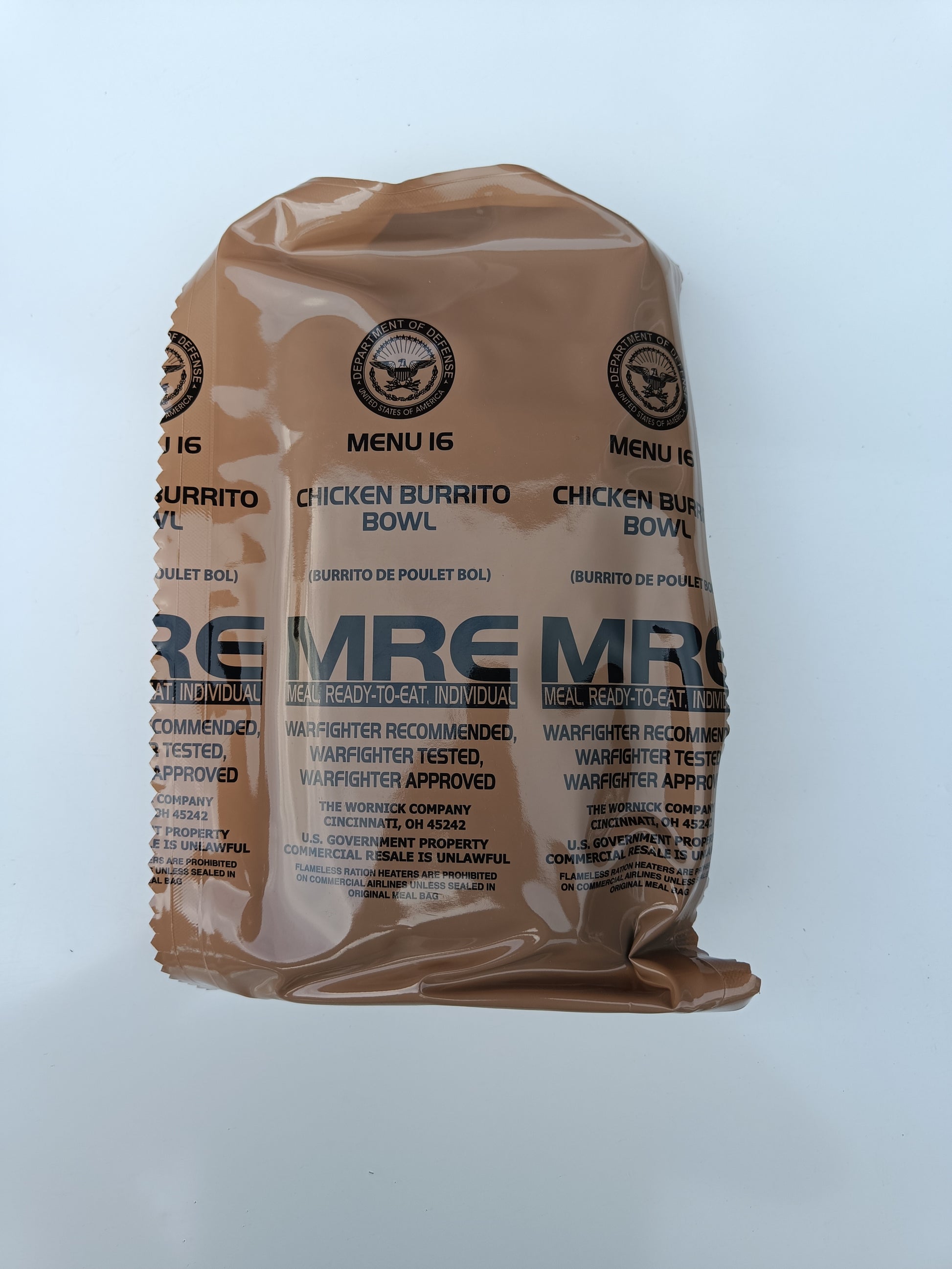 US MRE menu 16