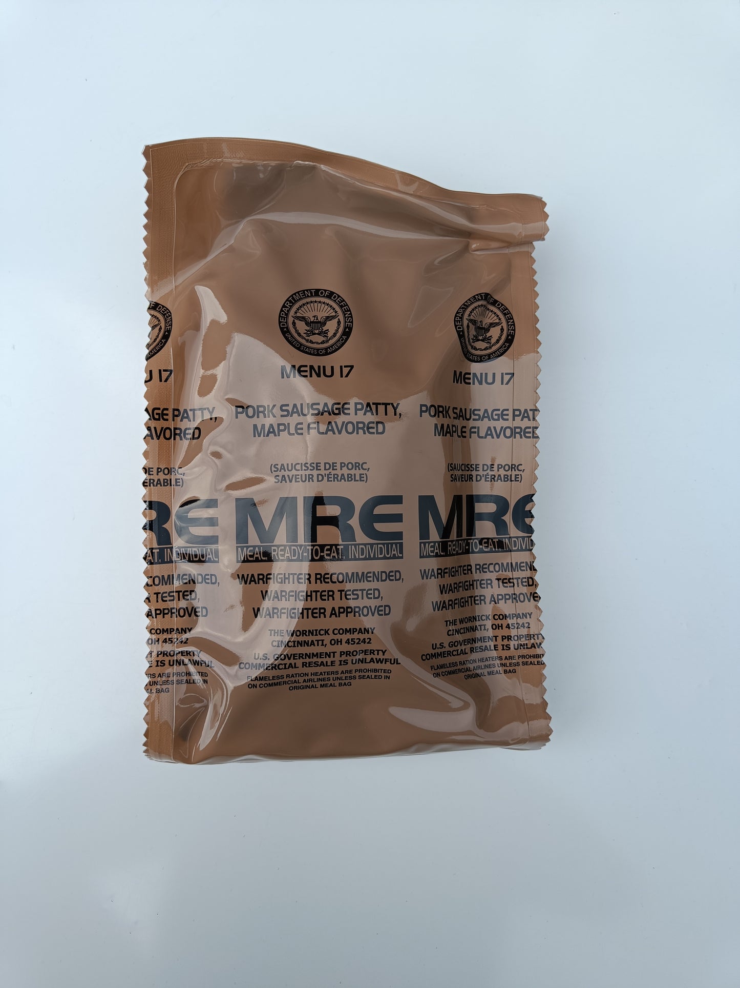 US MRE menu 17