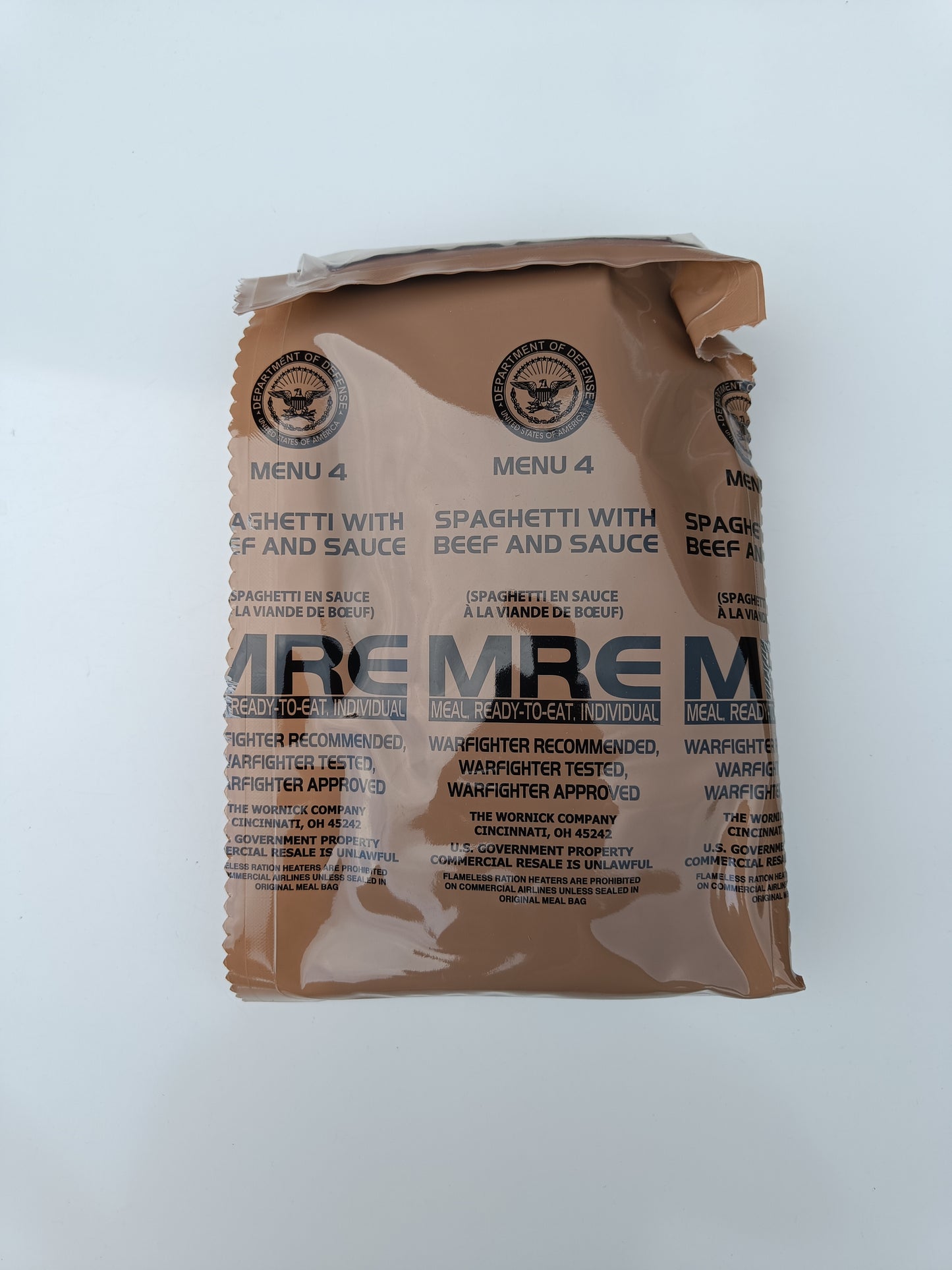 US MRE menu 4