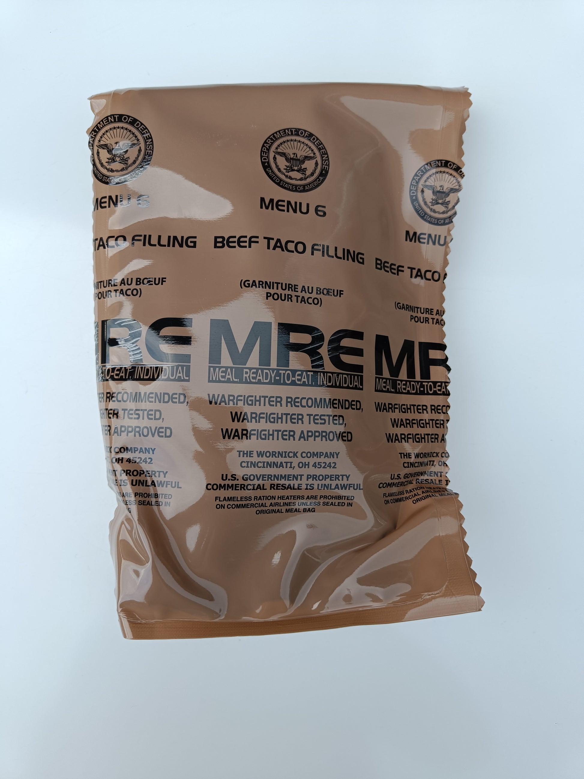 US MRE menu 6