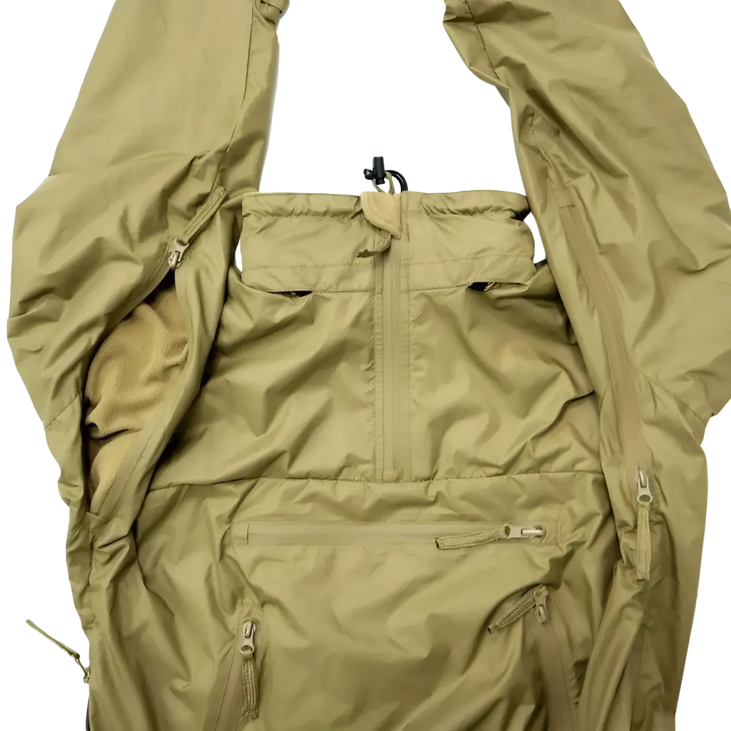 Britská armádní anoraková bunda PCS Lightweight Thermal Smock originál nový pohled na větraní pod rameny