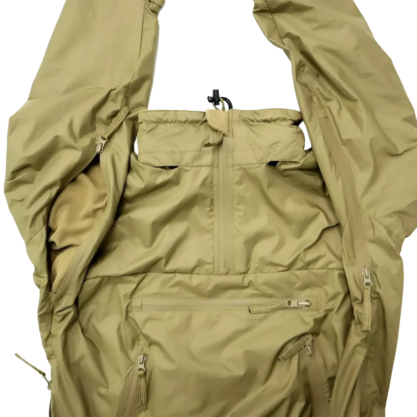 Britská armádní anoraková bunda PCS Lightweight Thermal Smock originál nový pohled na větraní pod rameny