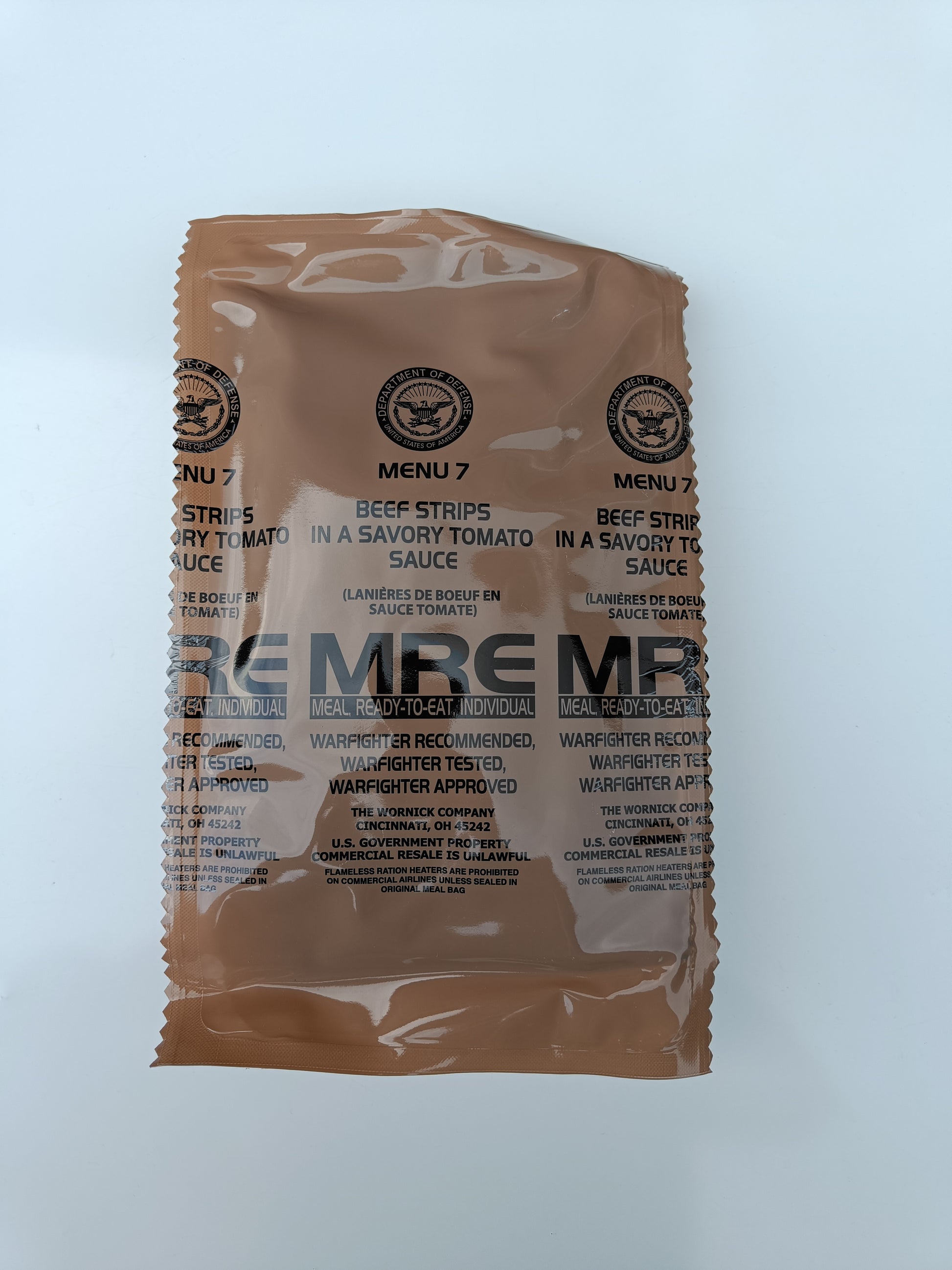 US MRE menu 7