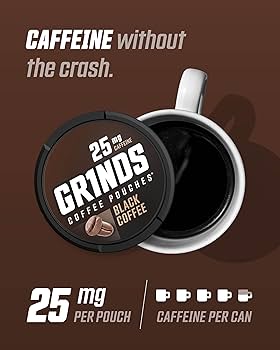 GRINDS 25mg BLACK COFFEE
