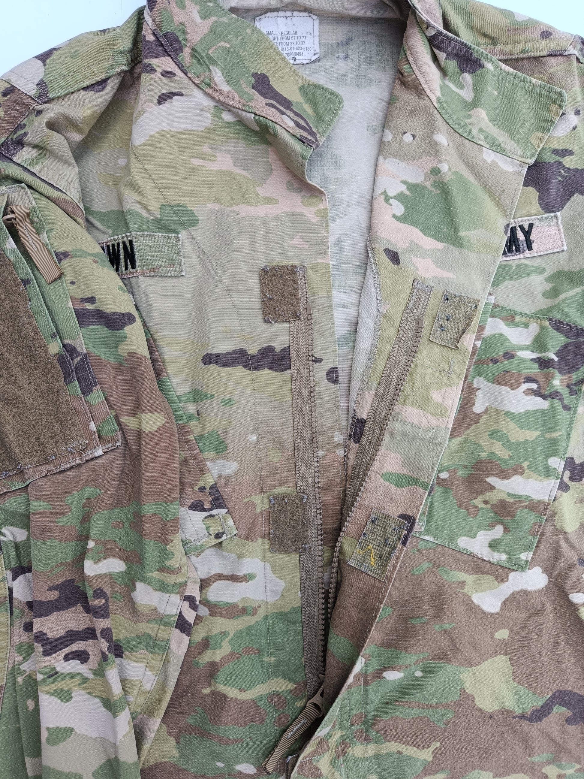 Blůza US ARMY SCORPION multicam ripstop /jako nová/ - zapínání na zip a krytý légou na suchý zip