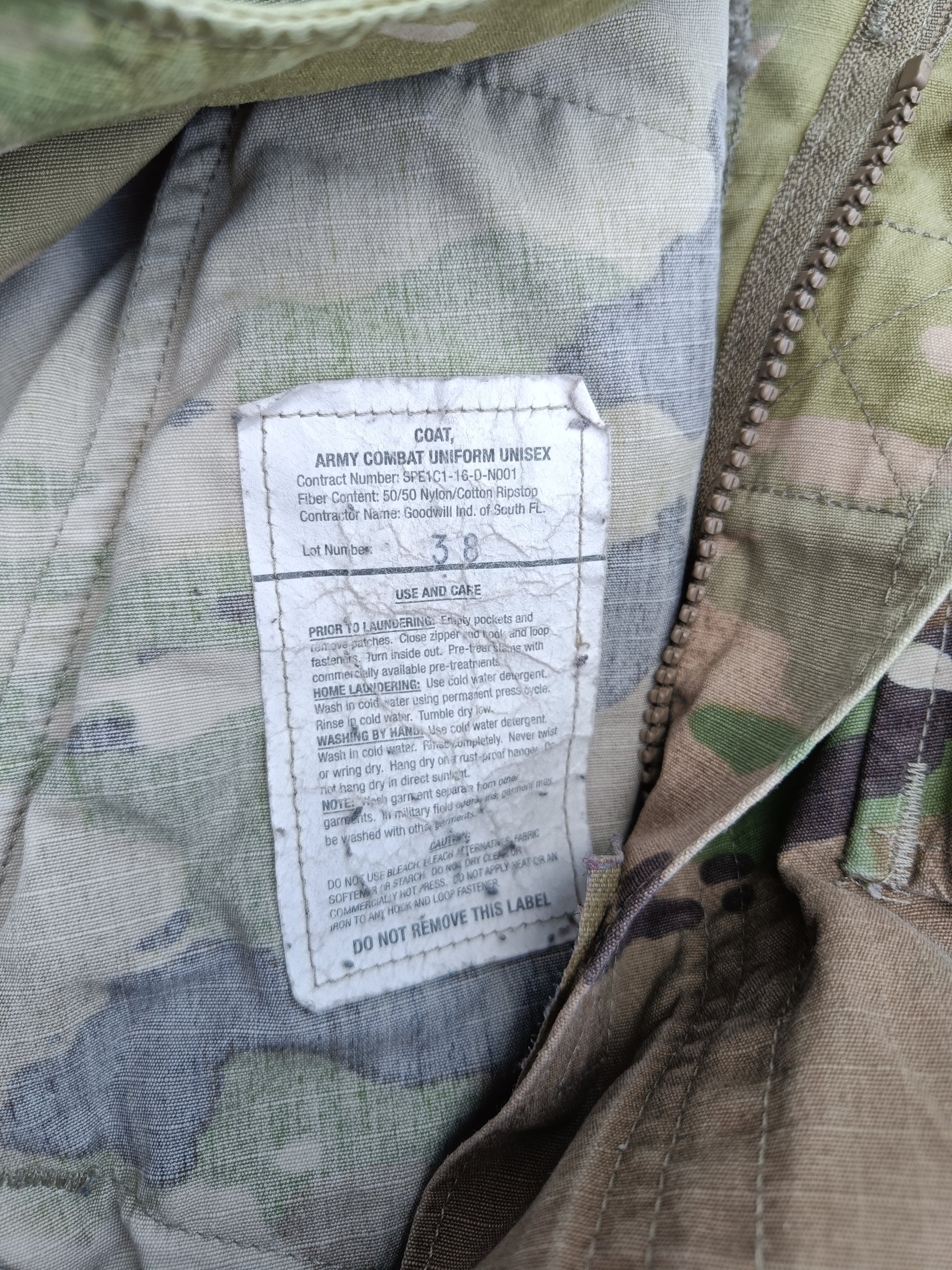 Blůza US ARMY SCORPION multicam ripstop /jako nová/ - štítek