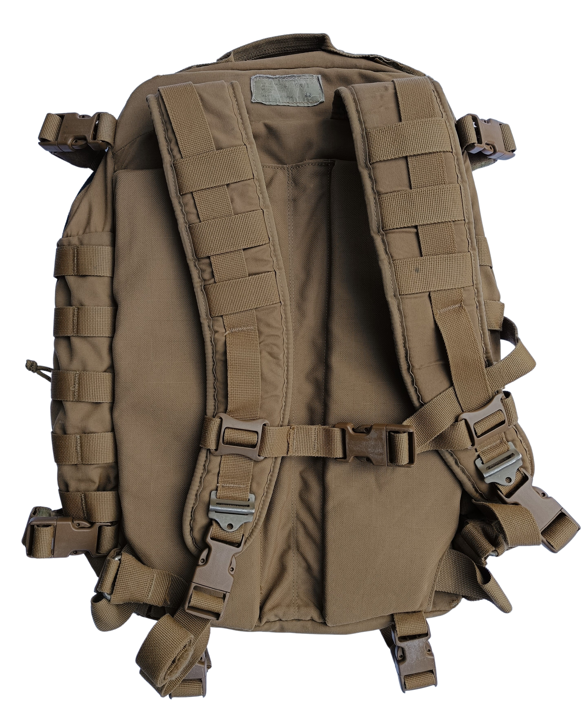 Batoh USMC FILBE Assault pack - zadní strana