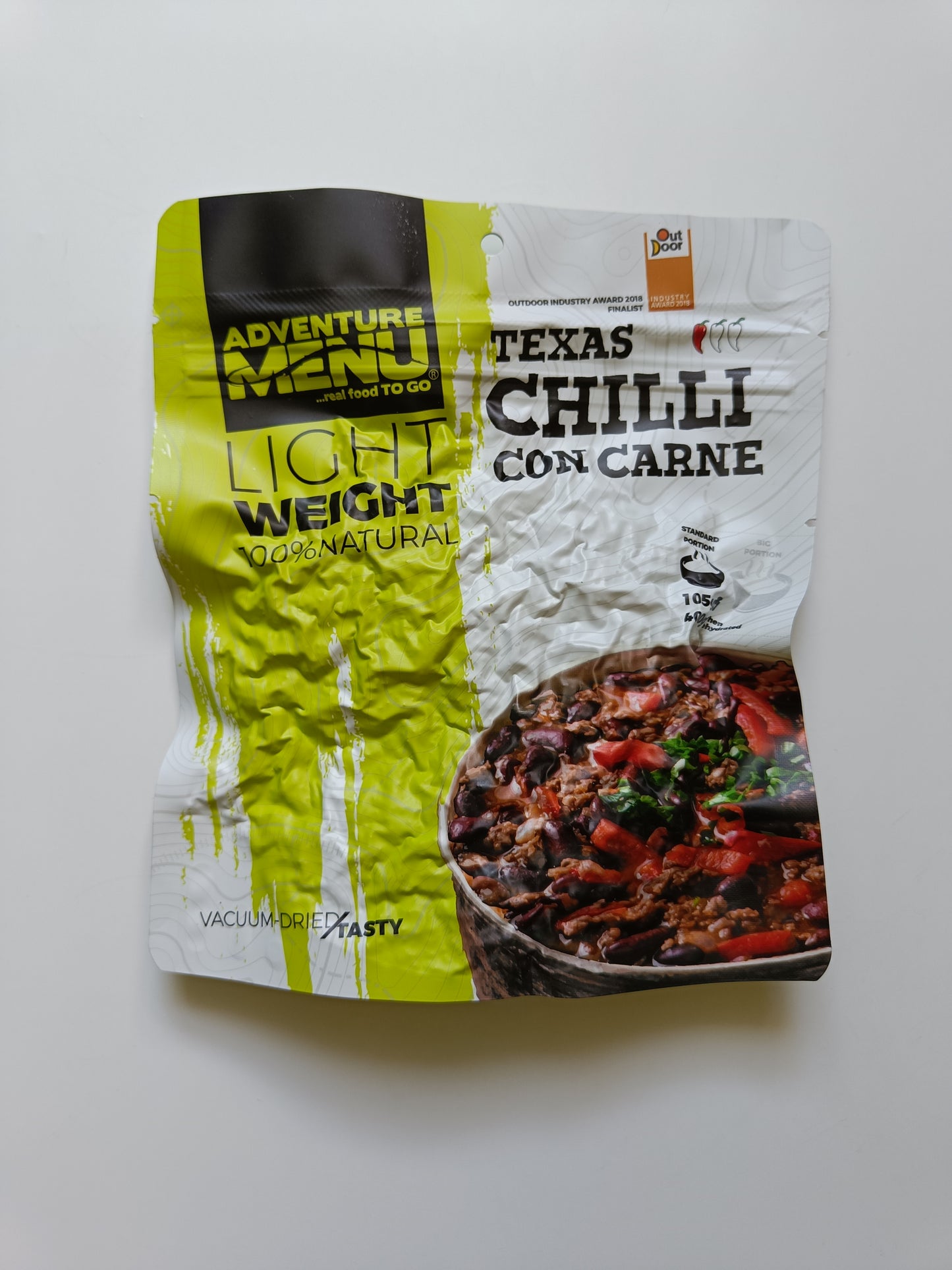 Adventure Menu Texas Chilli con Carne 400g LIGHTWEIGHT (jídlo je vysušeno) - přední strana