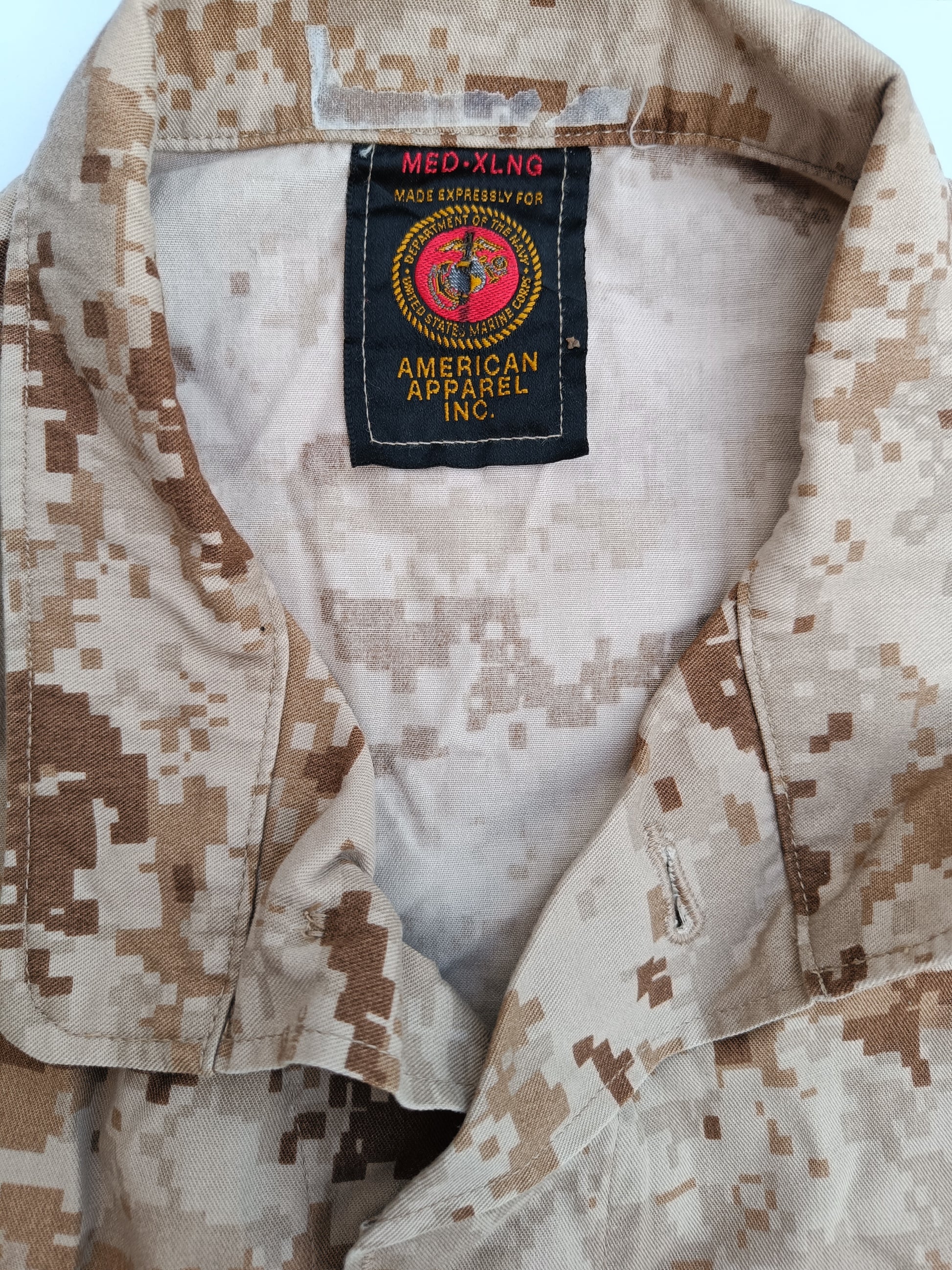 Originální blůza USMC digital marpat MCCUU nová - každá blůza má z vnitřní strany límce našité barevné logo USMC s velikostí