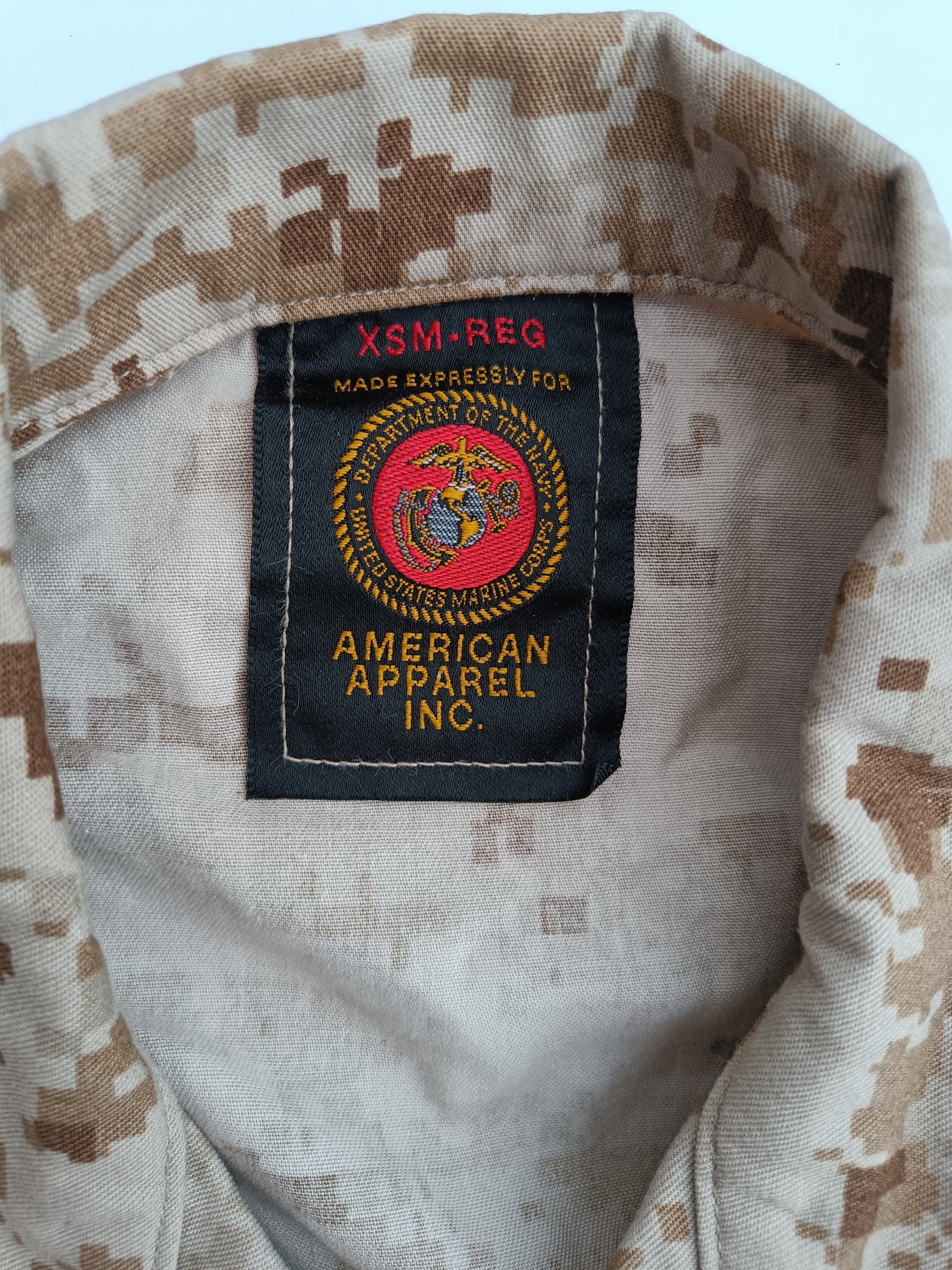 Originální blůza USMC digital marpat MCCUU nová - barevné logo USMC z vnitřní strany límce na blůze