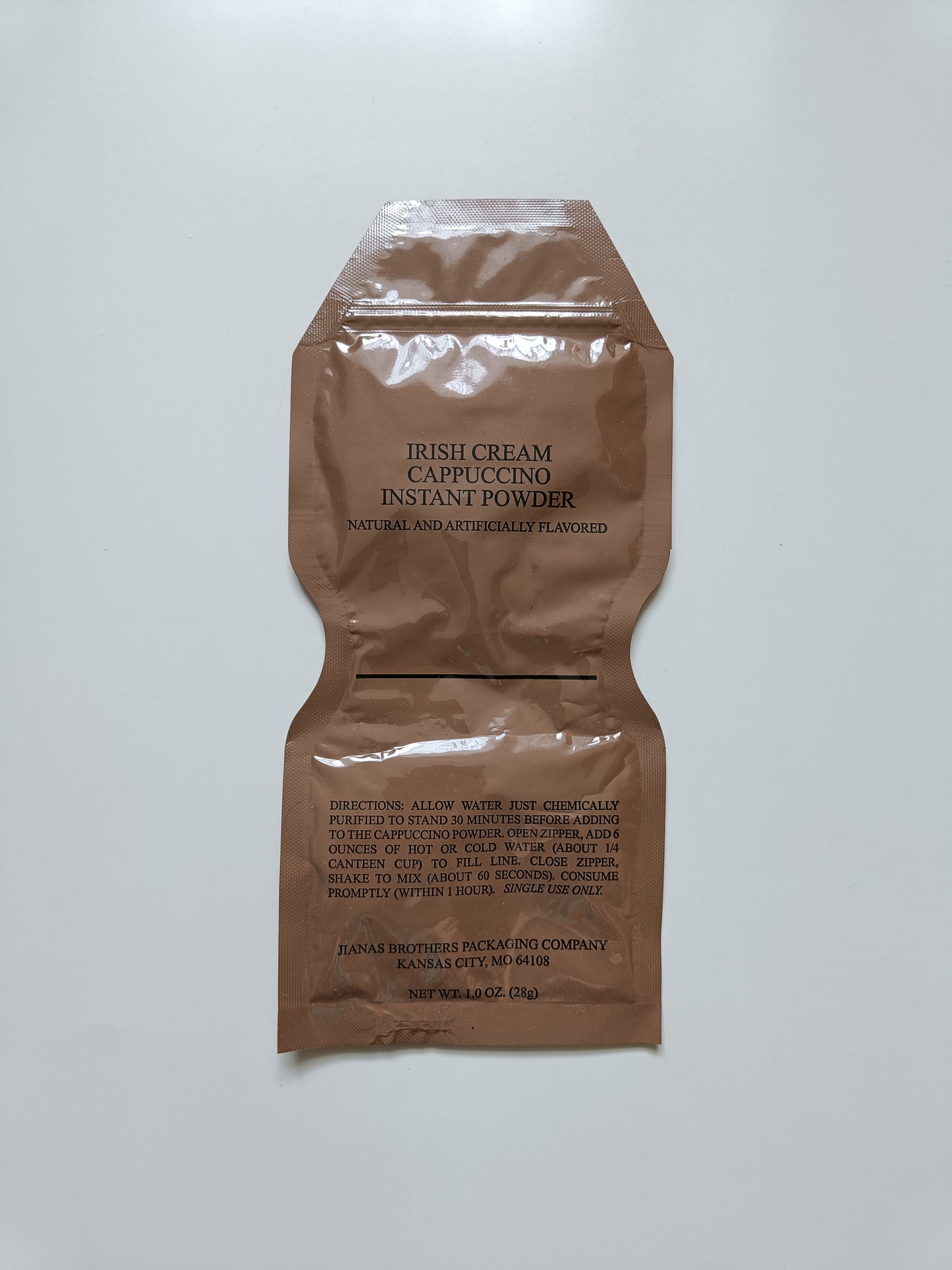 Nápoj US MRE Irish cream cappuccino instant powder