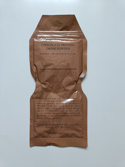 Nápoj US MRE Chocolate protein drink powder