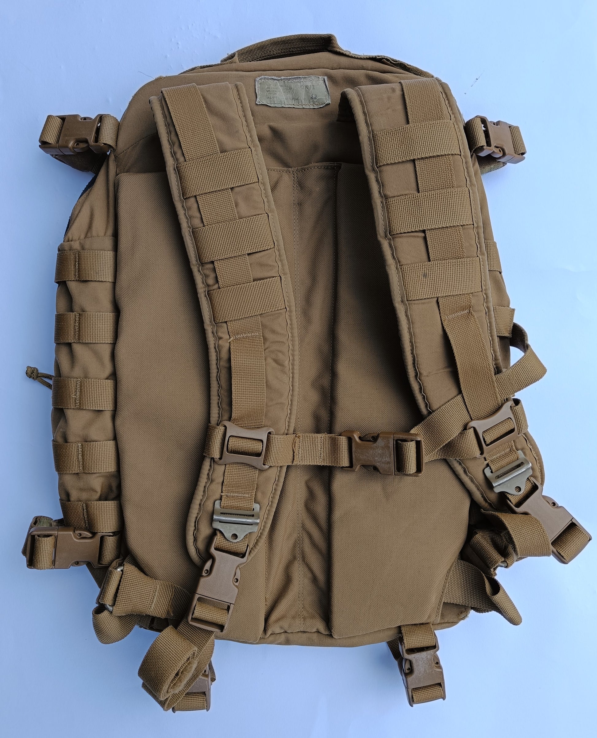 Batoh USMC FILBE Assault pack - zadní strana