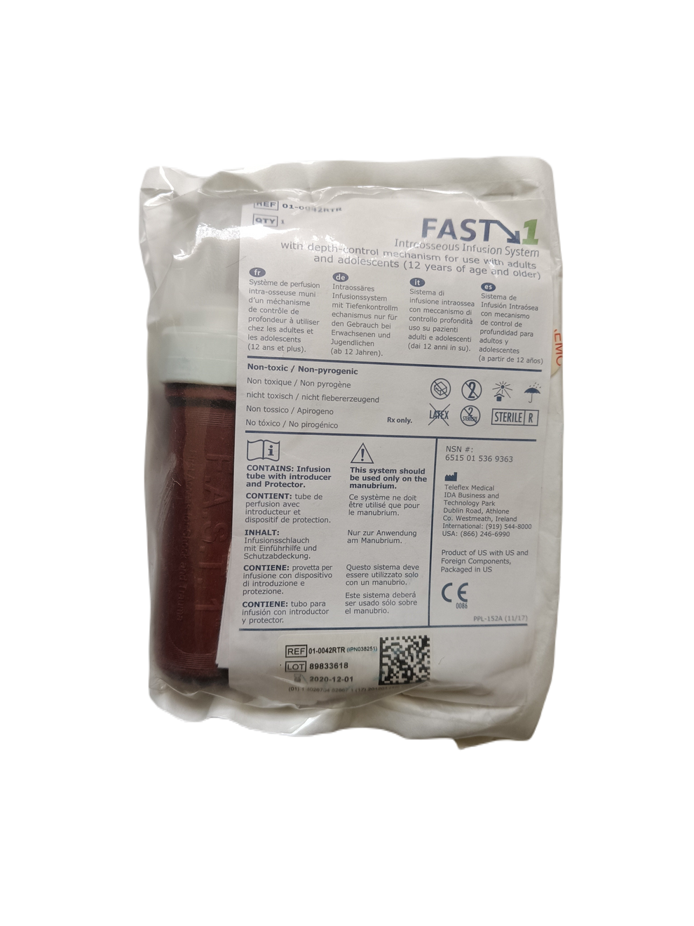 Intraosseous infusion system FAST1 | FAST1 intraosseous infusion system