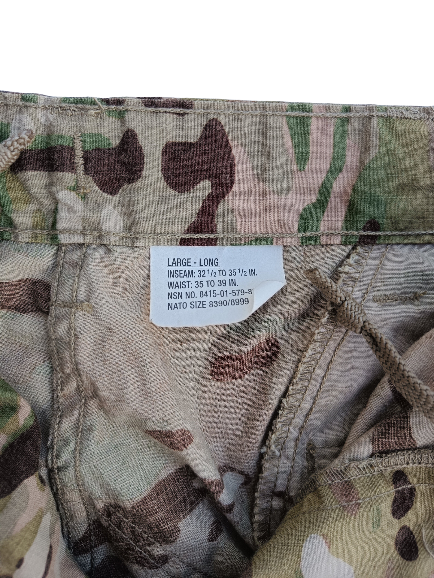 Kalhoty US Army multicam originál - štítek velikosti