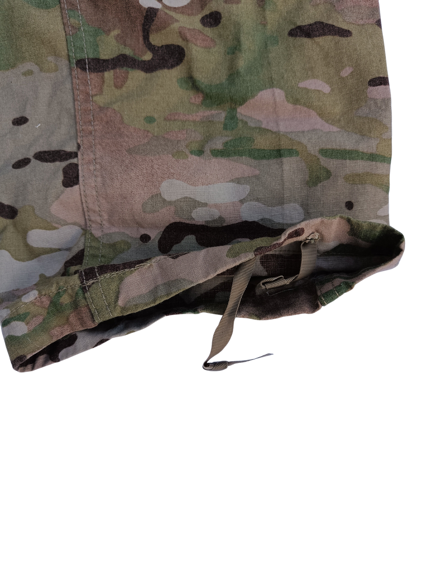 Kalhoty US Army multicam originál - stahování nohavic pomocí tkanic