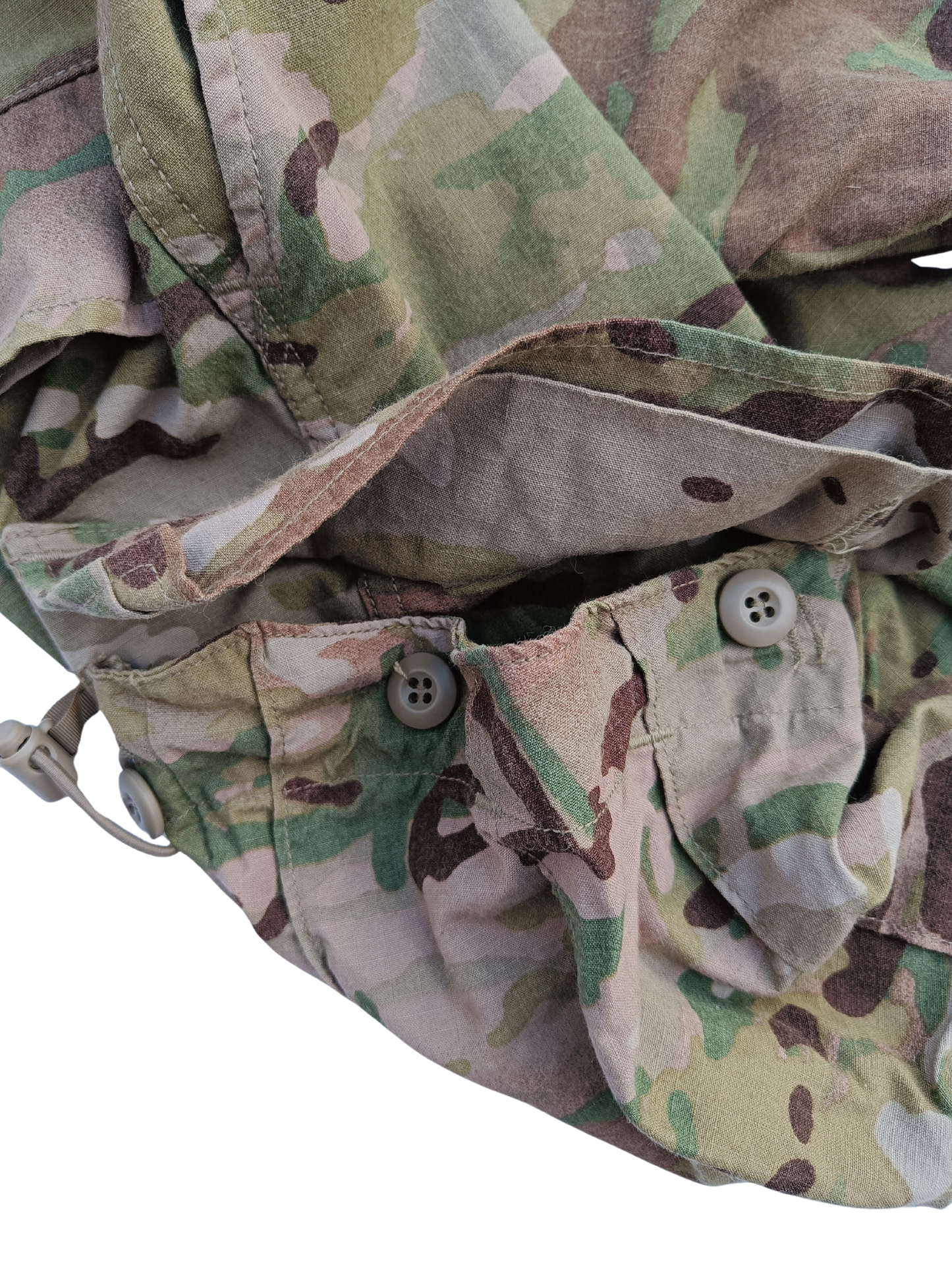 Kalhoty US Army multicam originál - stehenní kapsa s knoflíky