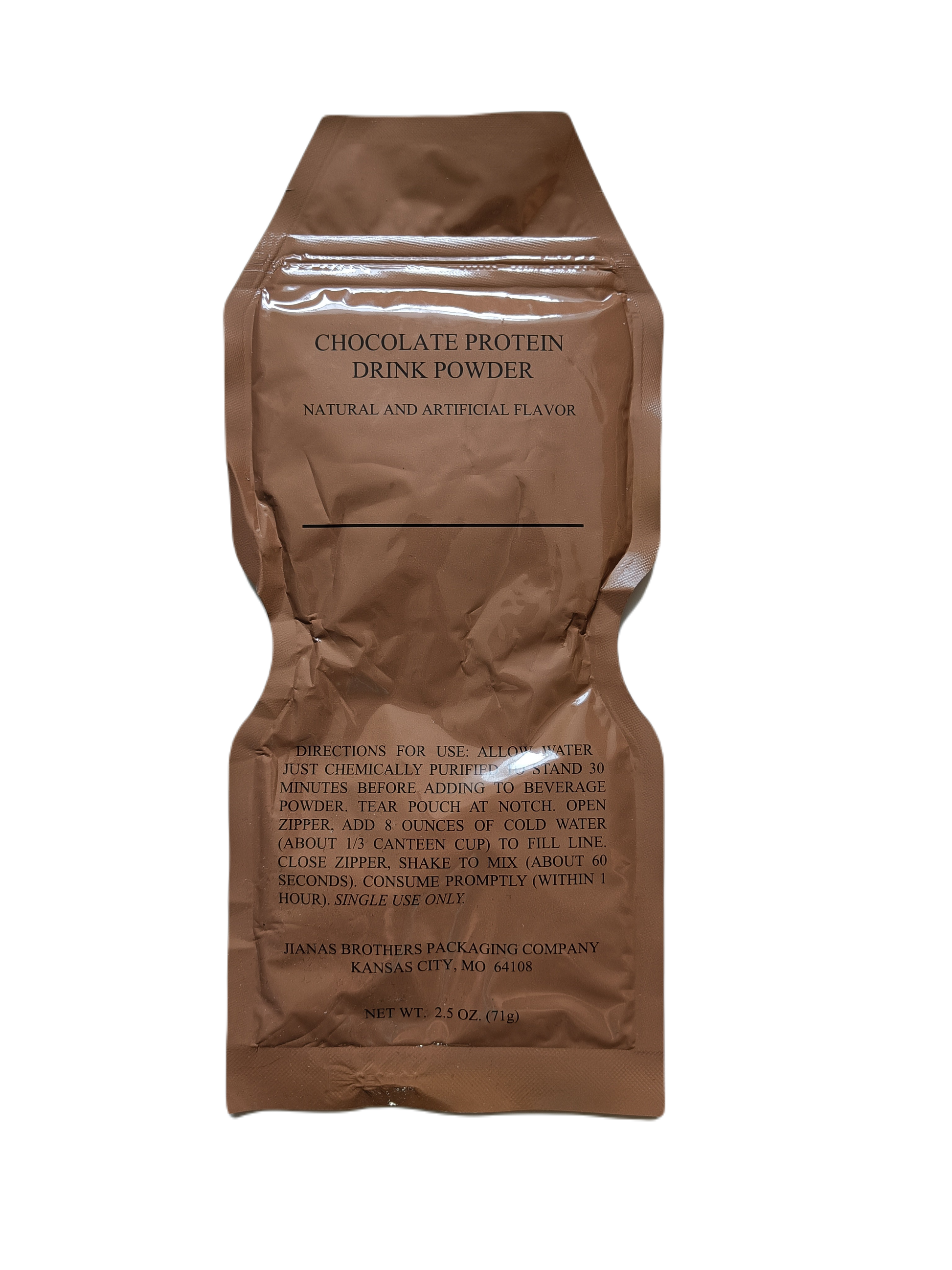 Nápoj US MRE Chocolate protein drink powder