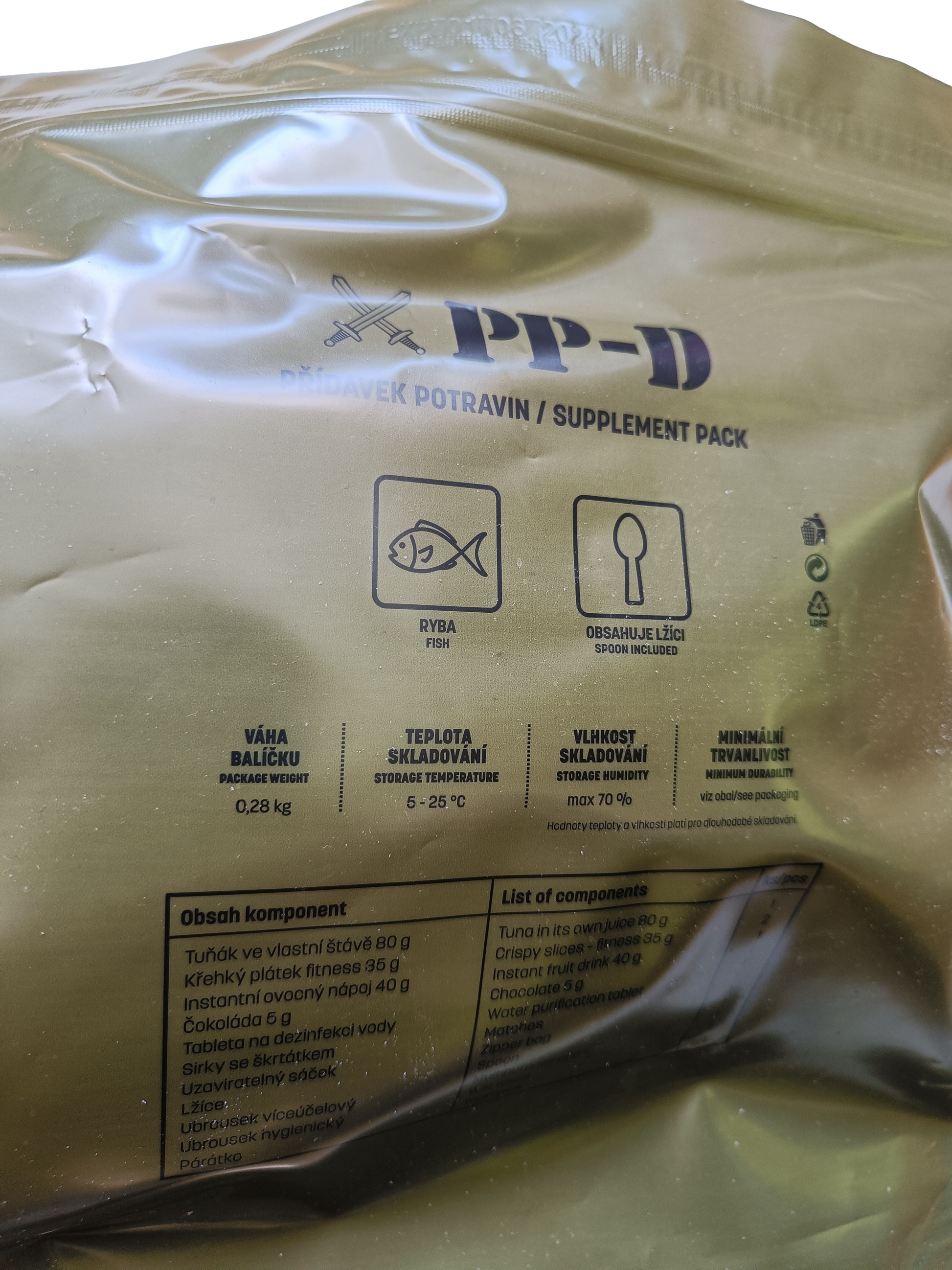 České BPD/MRE/KDP v novém obalu - detail na PP-D 