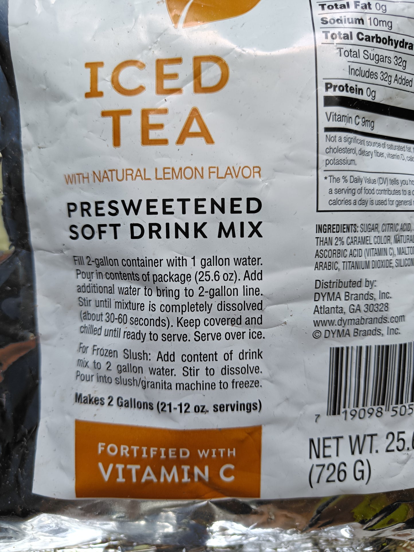 Thirst Ease instantní nápoj (510 g) ledový čaj informace