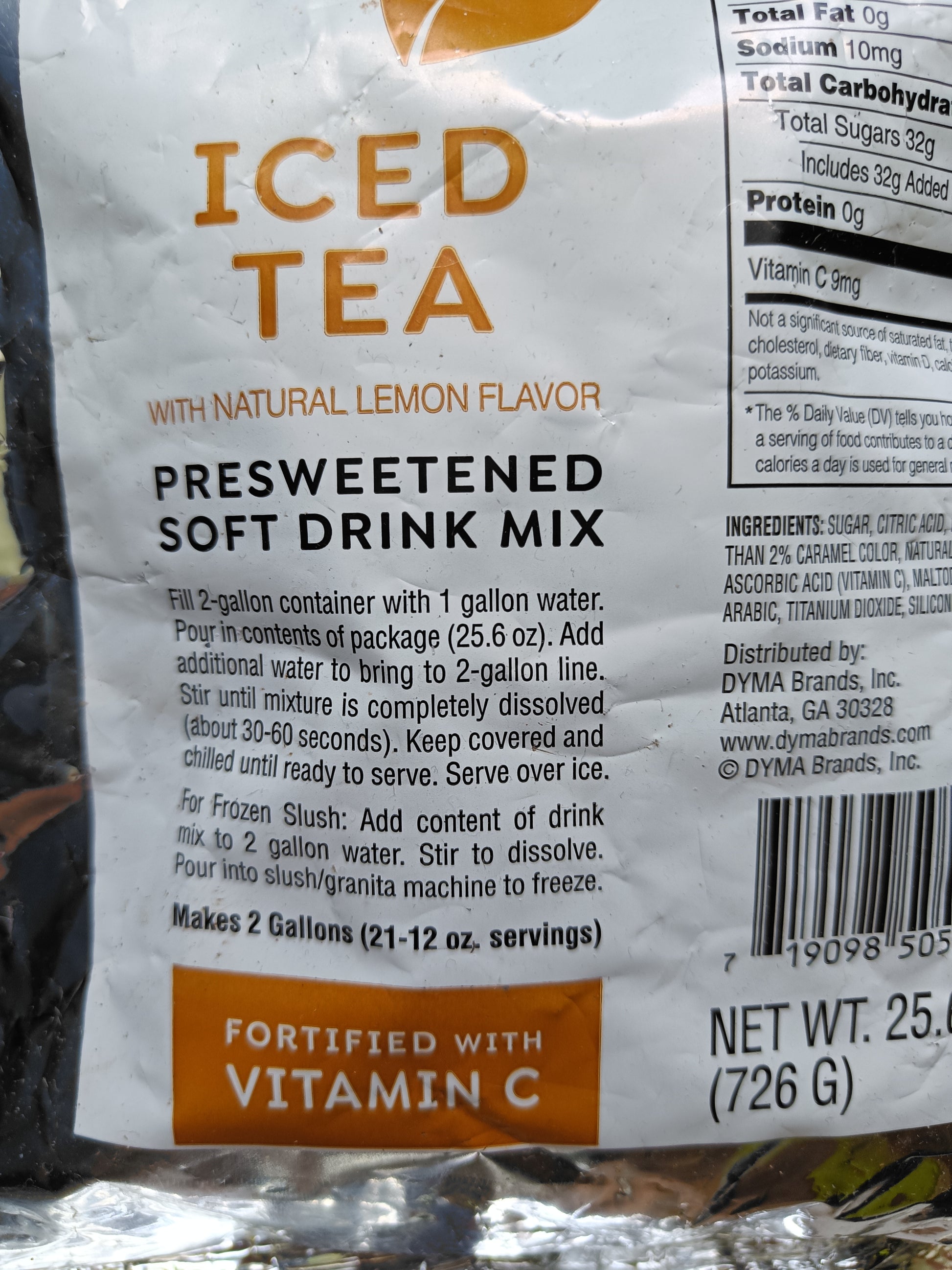 Thirst Ease instantní nápoj (510 g) ledový čaj informace