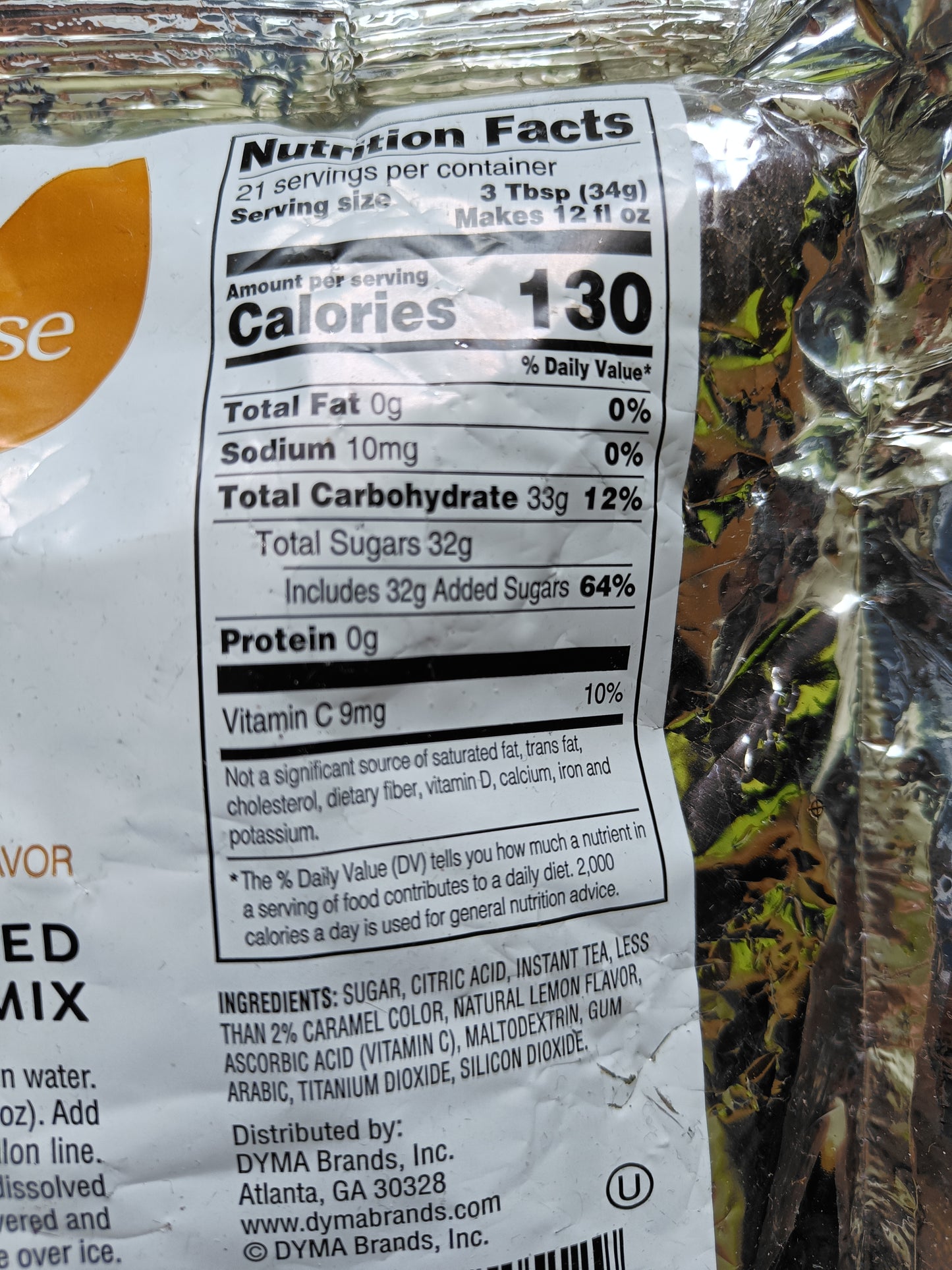 Thirst Ease instantní nápoj (510 g) ledový čaj nutriční údaje