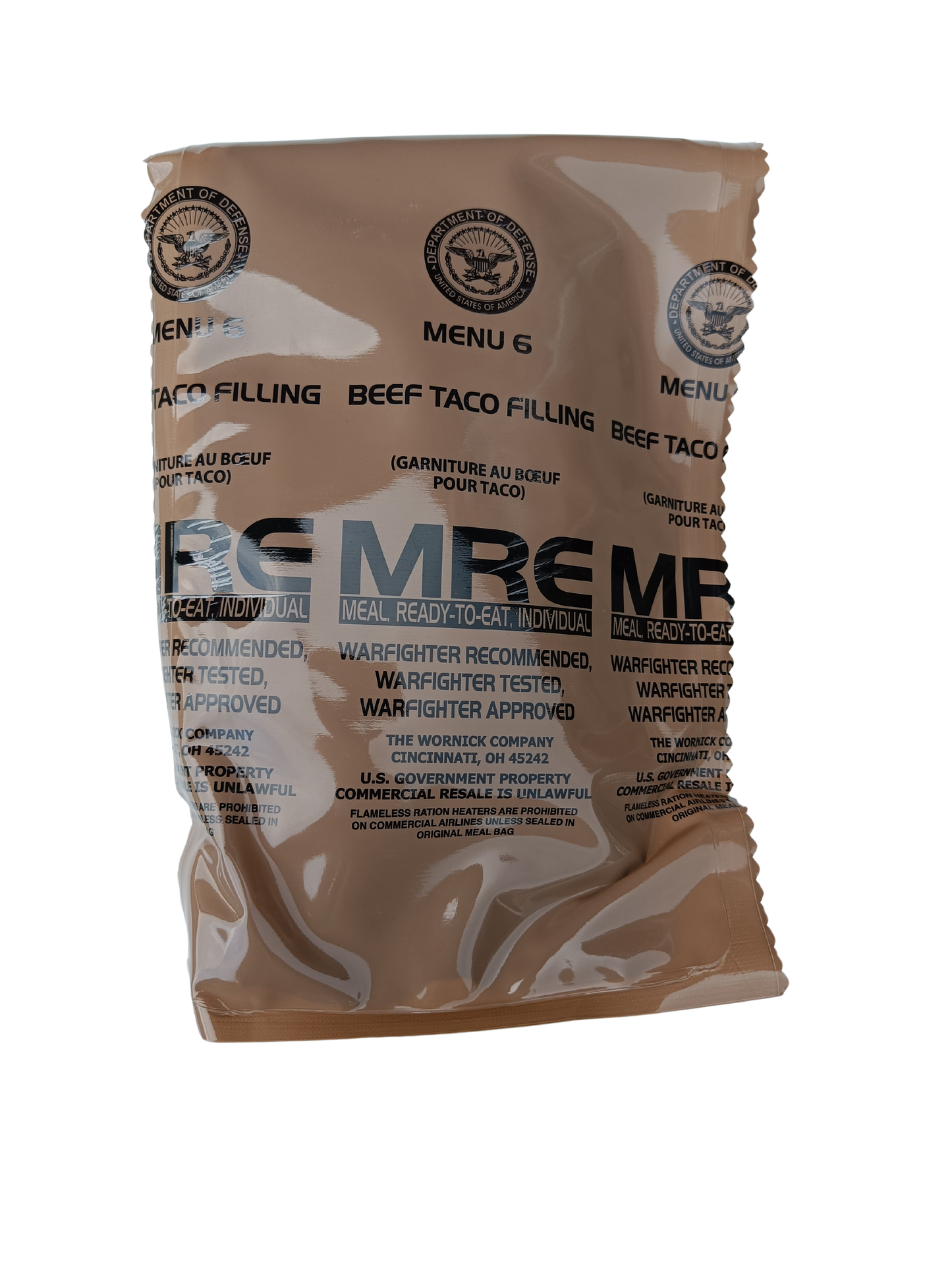 US MRE menu 6