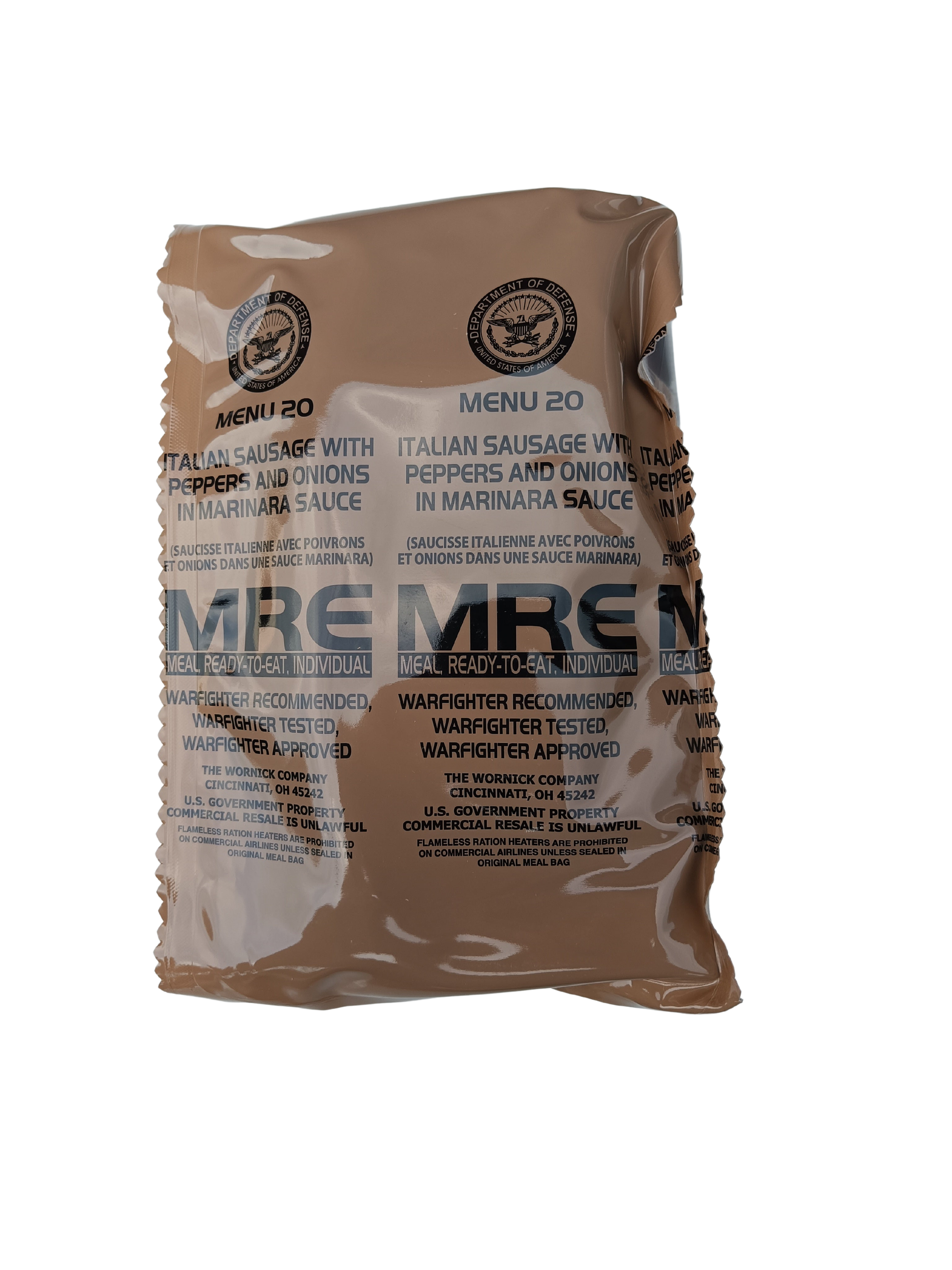 US MRE menu 20