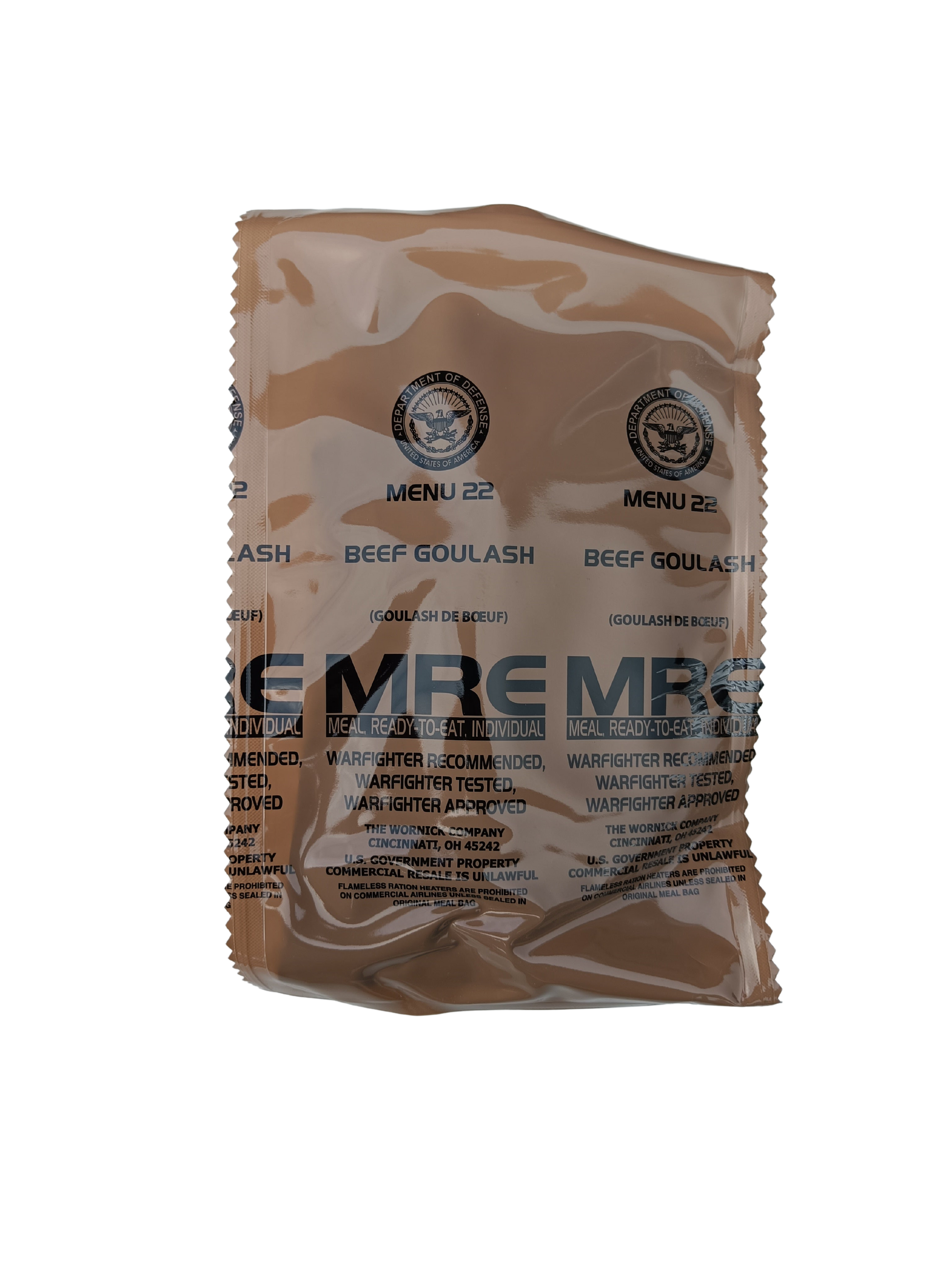 US MRE menu 22