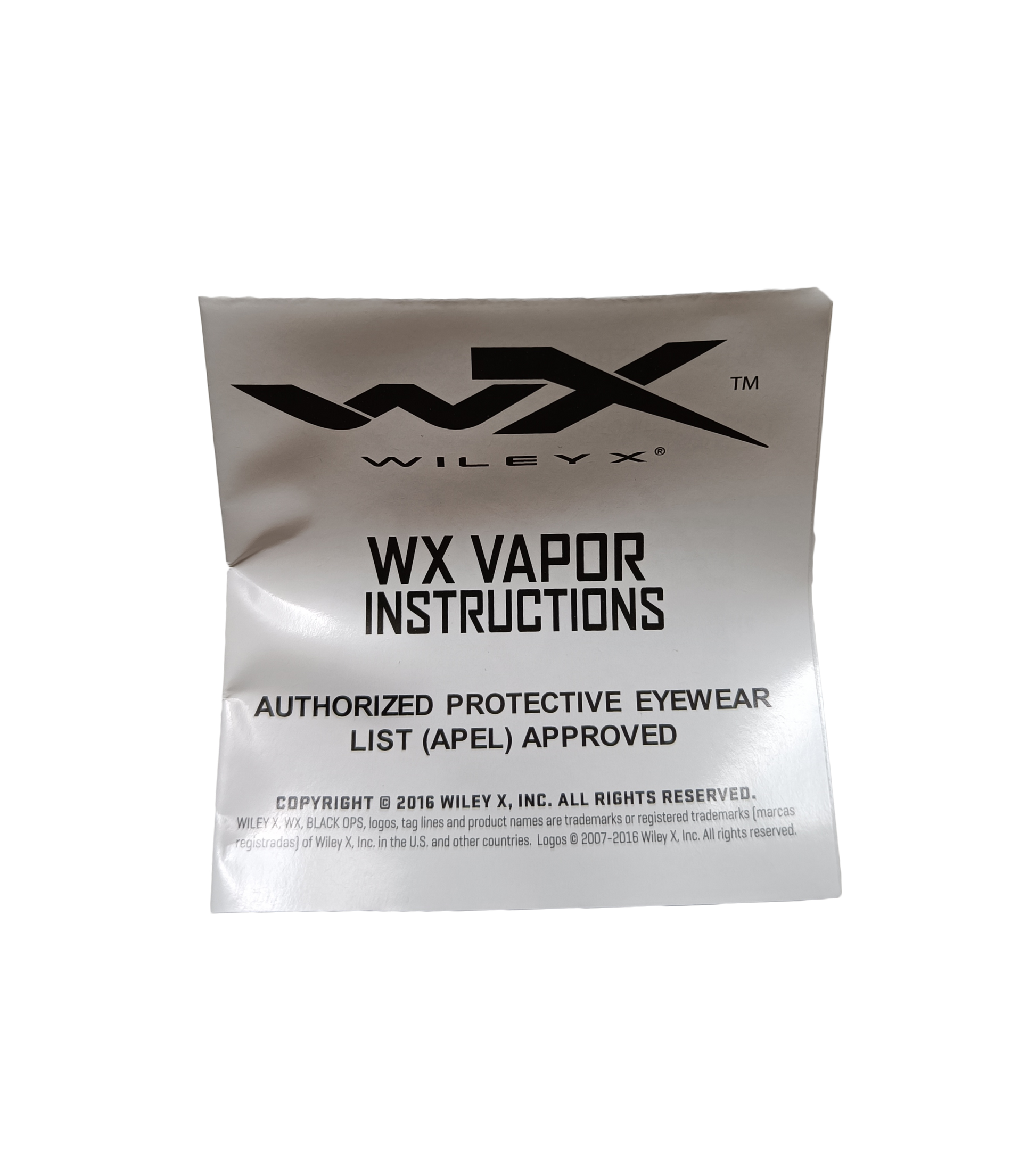 Wiley X VAPOR 2.5 – taktické sluneční brýle - manuál