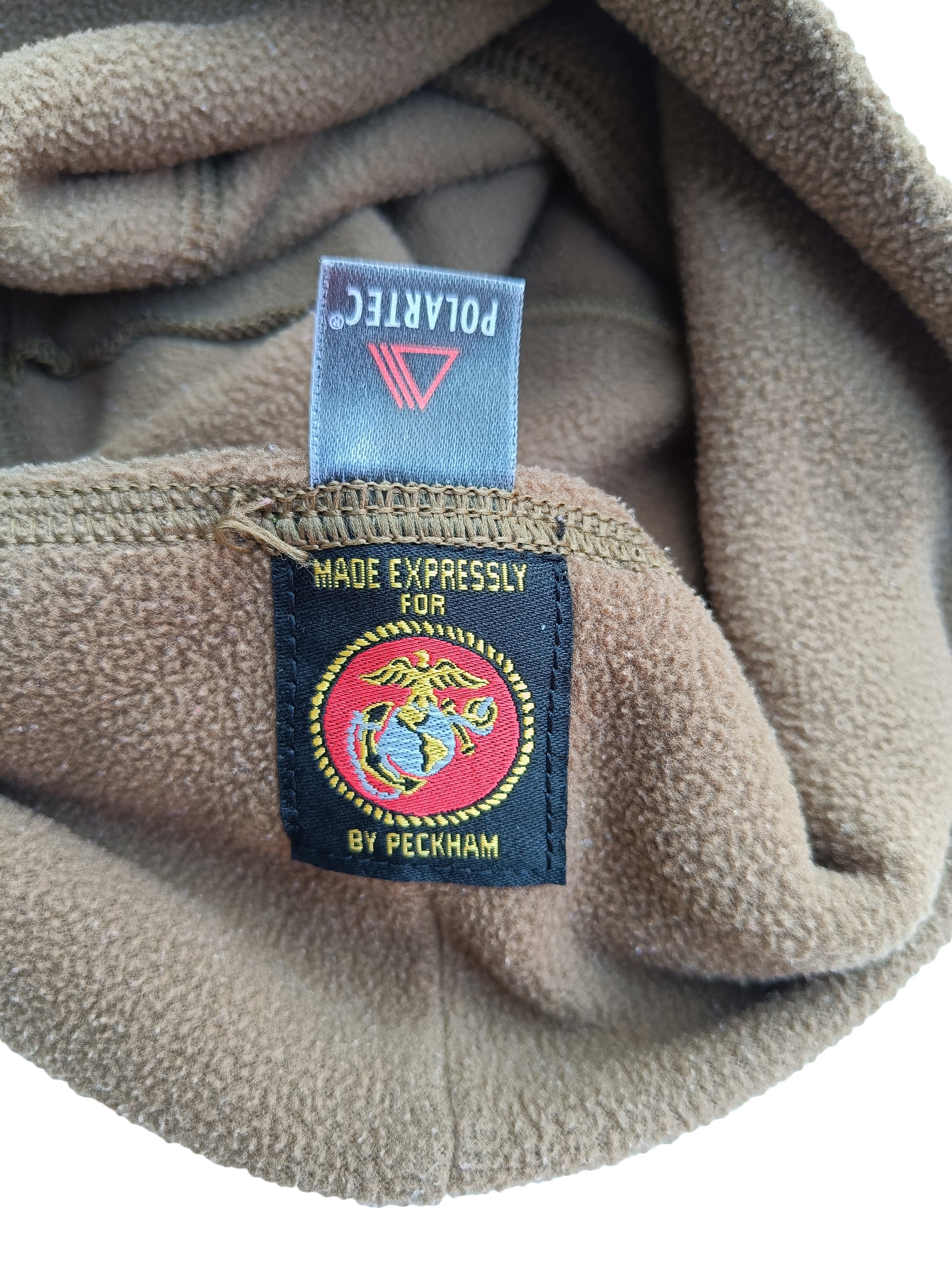 Čepice (kulich) fleece USMC Polartec originál - označení čepice, uvnitř