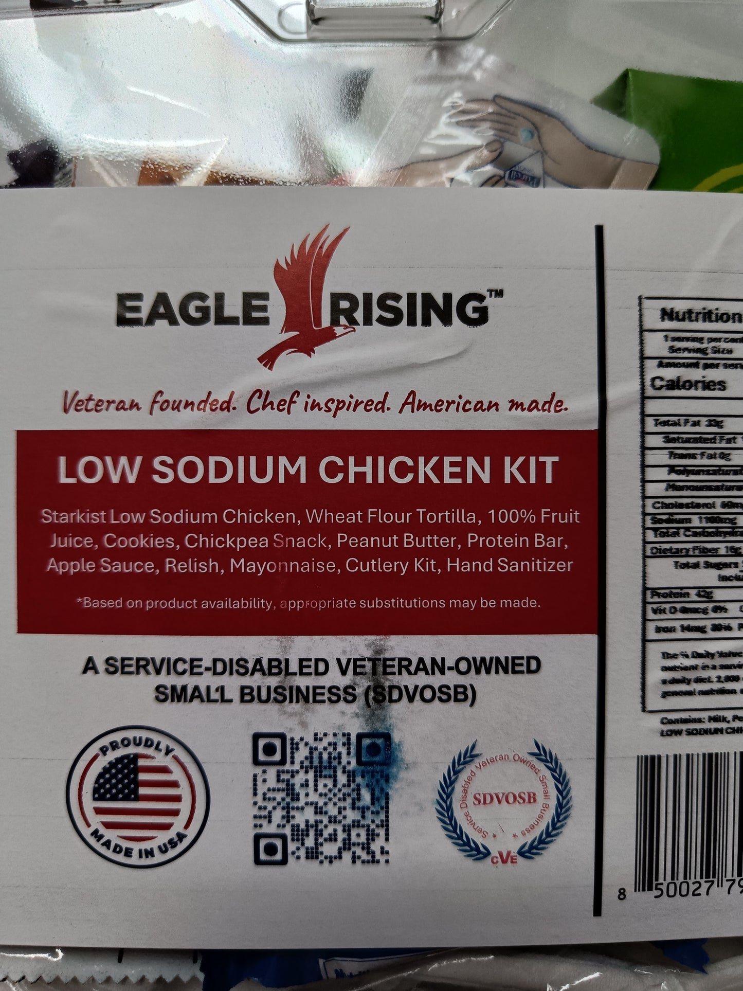 civilní us mre low sodium chicken kit