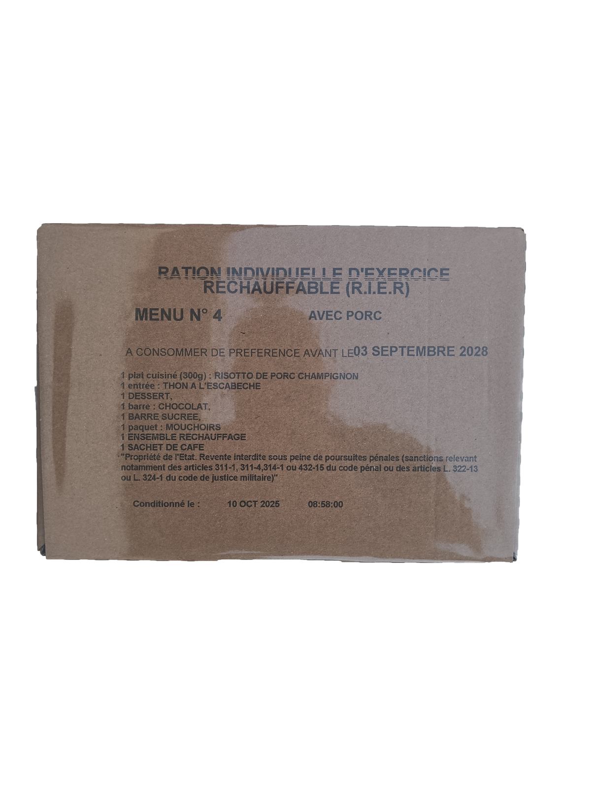 FR MRE 12h menu 4