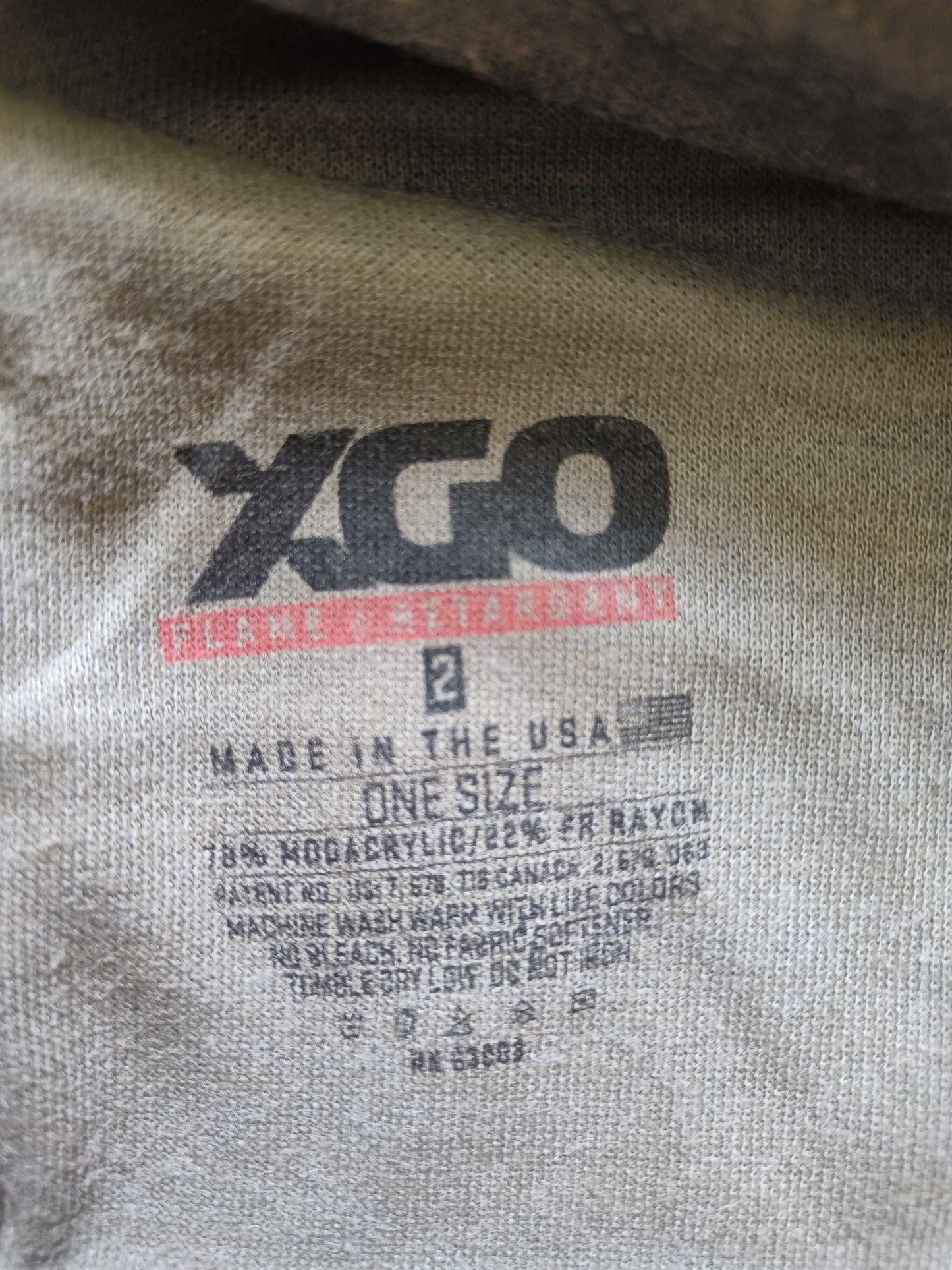 označení výrobce nakrčníku