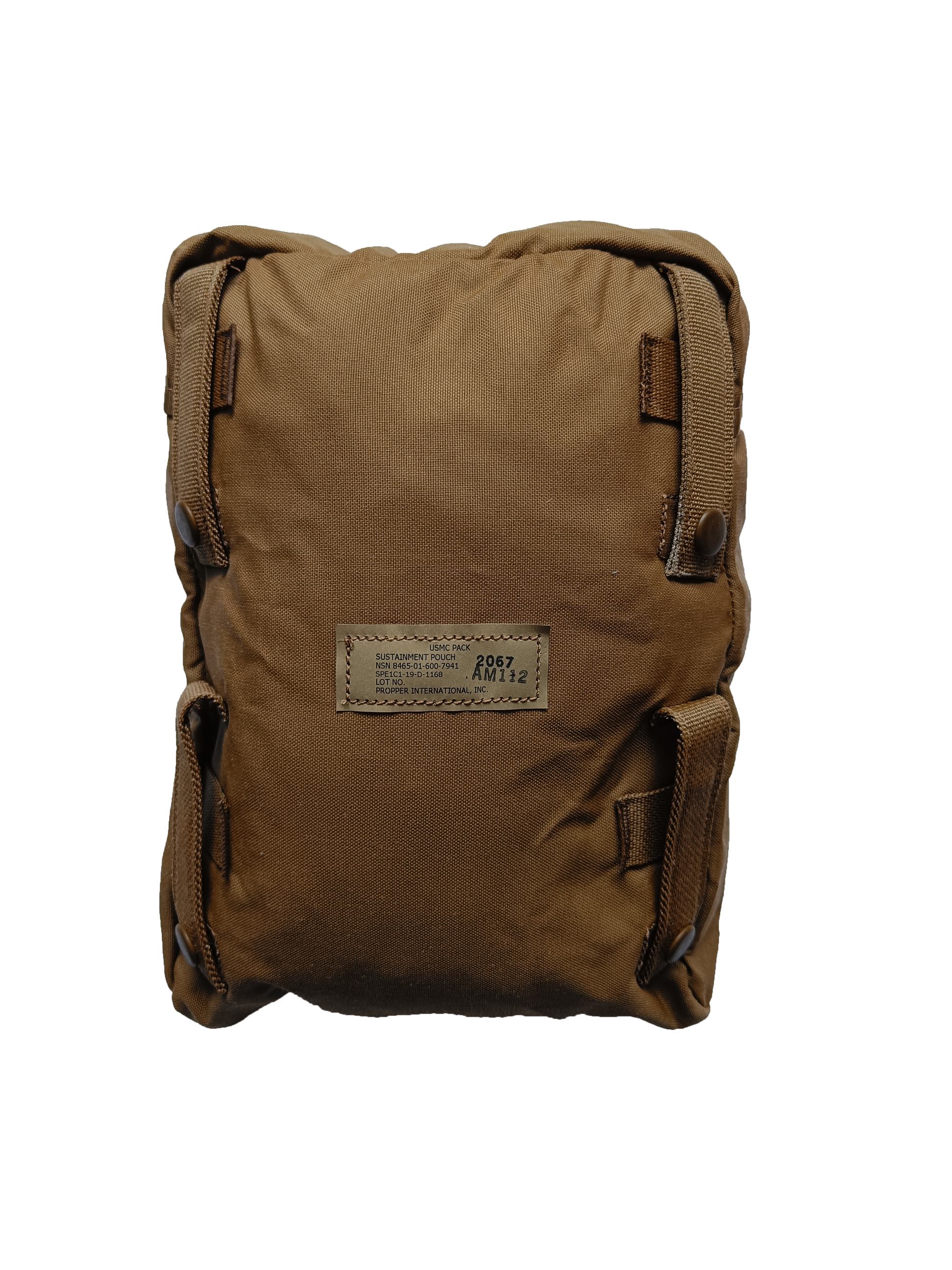 Zadní strana sumky, která je plná